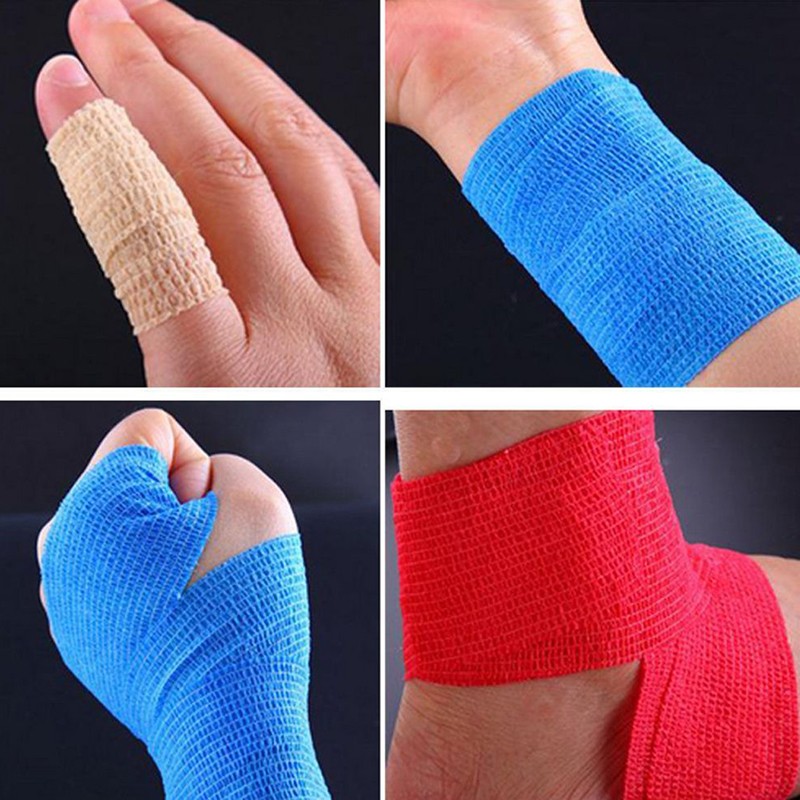4.5M Sport Self Adhesive Elastic Bandage Wrap Care First Aid Medical Gauze Tape