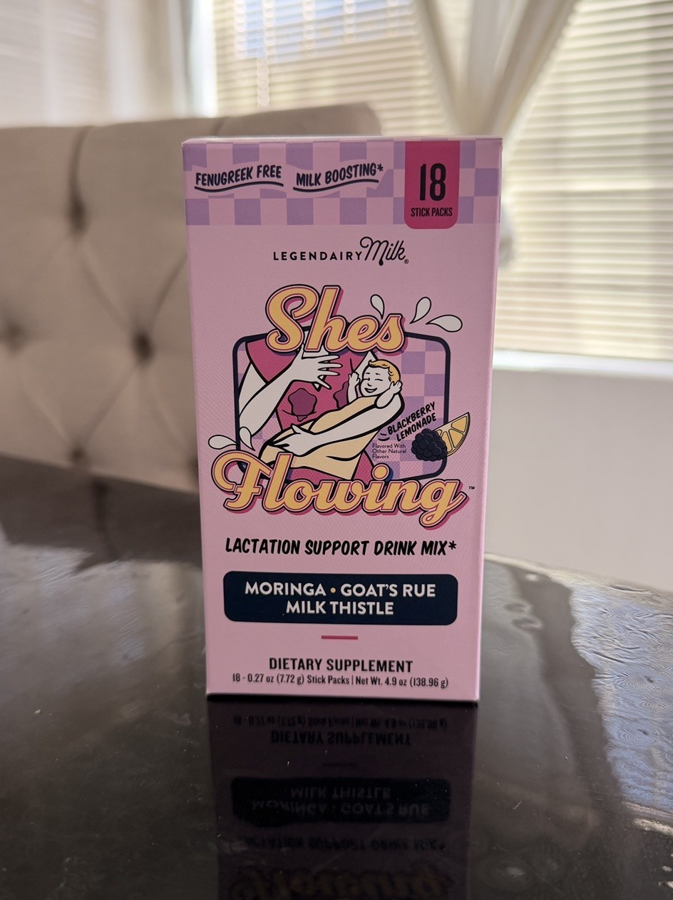 Legendairy Milk She’s Flowing Lactation Drink Mix Blackberry Lemonade 18 Packs
