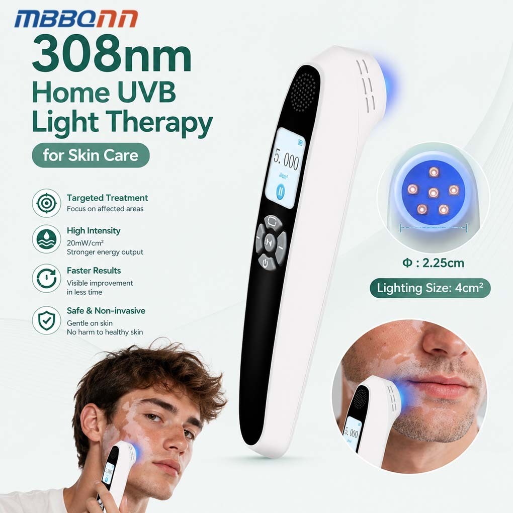 Rechargeable 308nm UVB Phototherapy Device Portable for Daily Skin Care Home