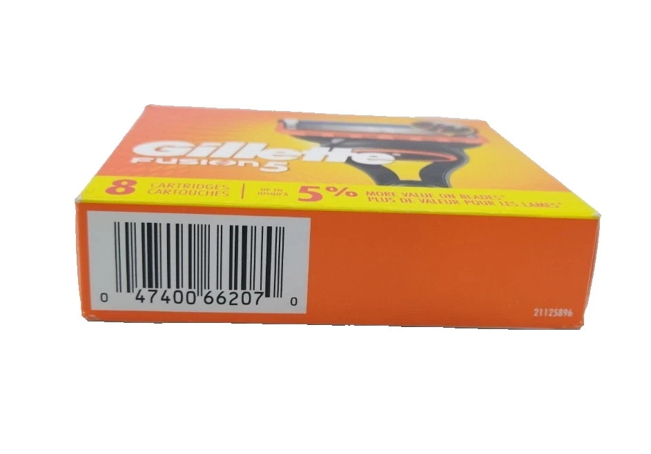 Gillette Fusion 5 Razor Blade refills of 8 Cartridges Sealed Pack image may vary