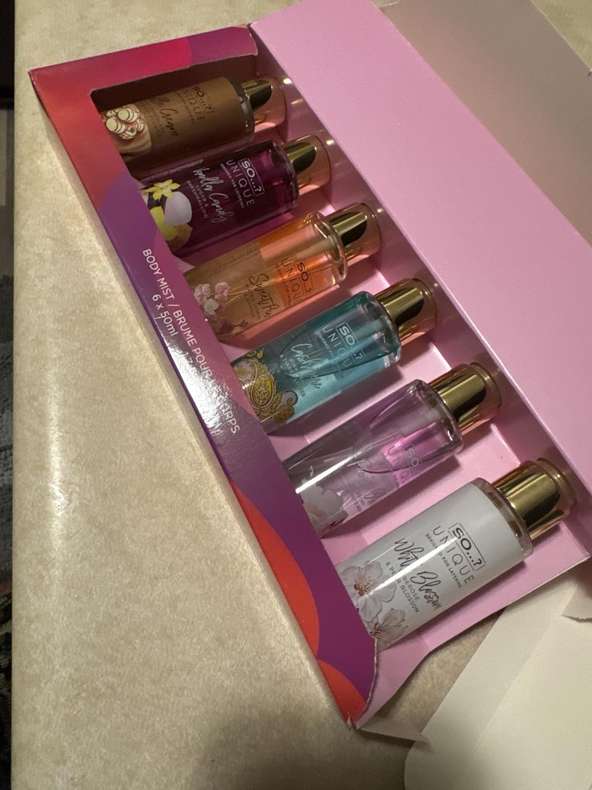 So Unique Body Mist Perfumes for Women with Fresh, Floral, Sweet Scents (6pcs)