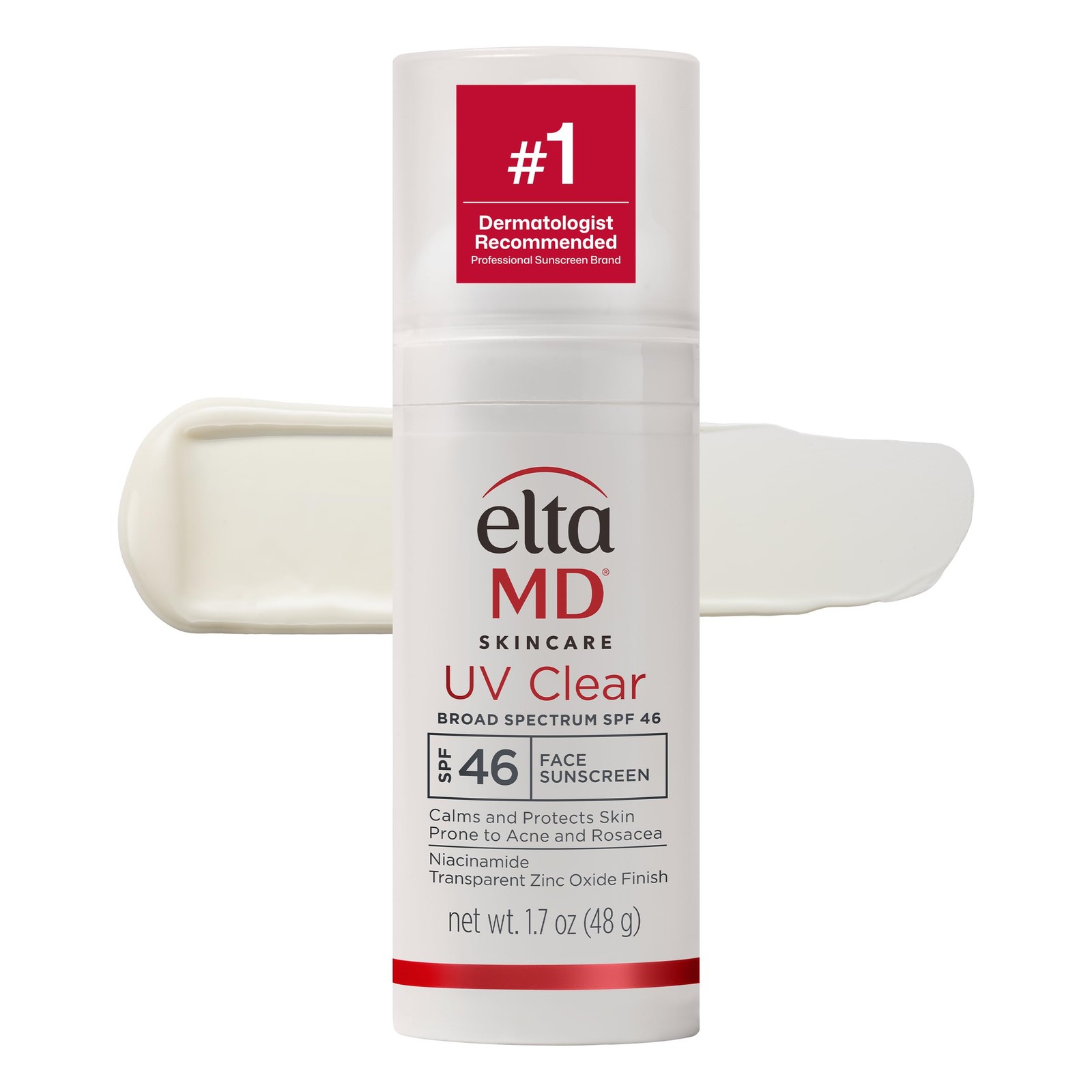 EltaMD UV Clear Face Sunscreen SPF 46, Oil-Free Sunscreen with Zinc Oxide,