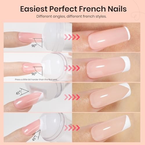 Beetles Nail Stamp French Tip Tooler Single Head Easy Manicure 4Pcs Nail Stamp