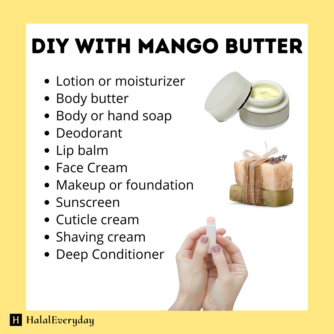 Mango Butter Raw – 100% Pure Unrefined Organic Natural Vegan Skin Hair Body Jars