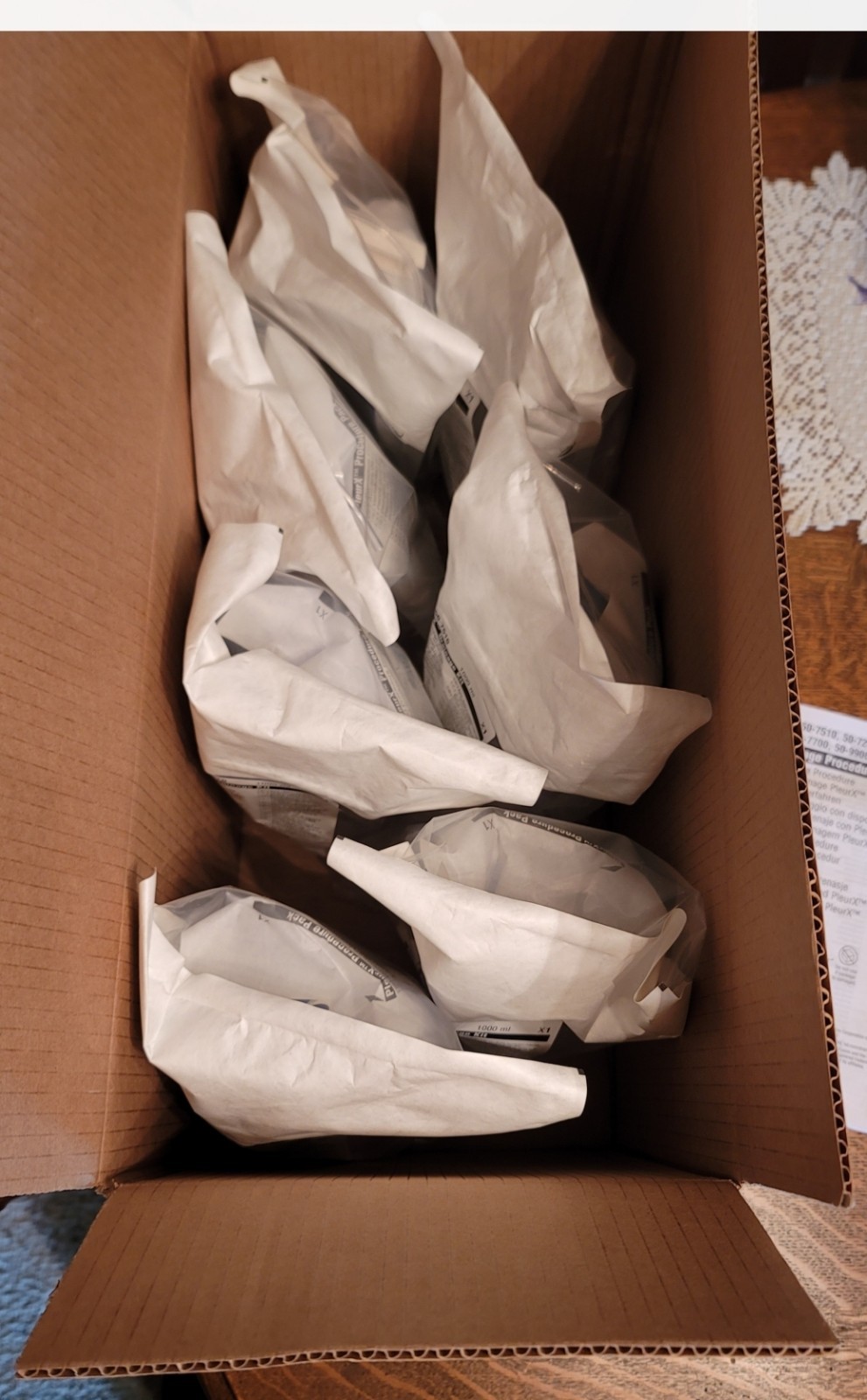 **CASE of **PLEUR X 50-7510 **NIB – Exp 01/01/2028 ** 7 Complete Kits**