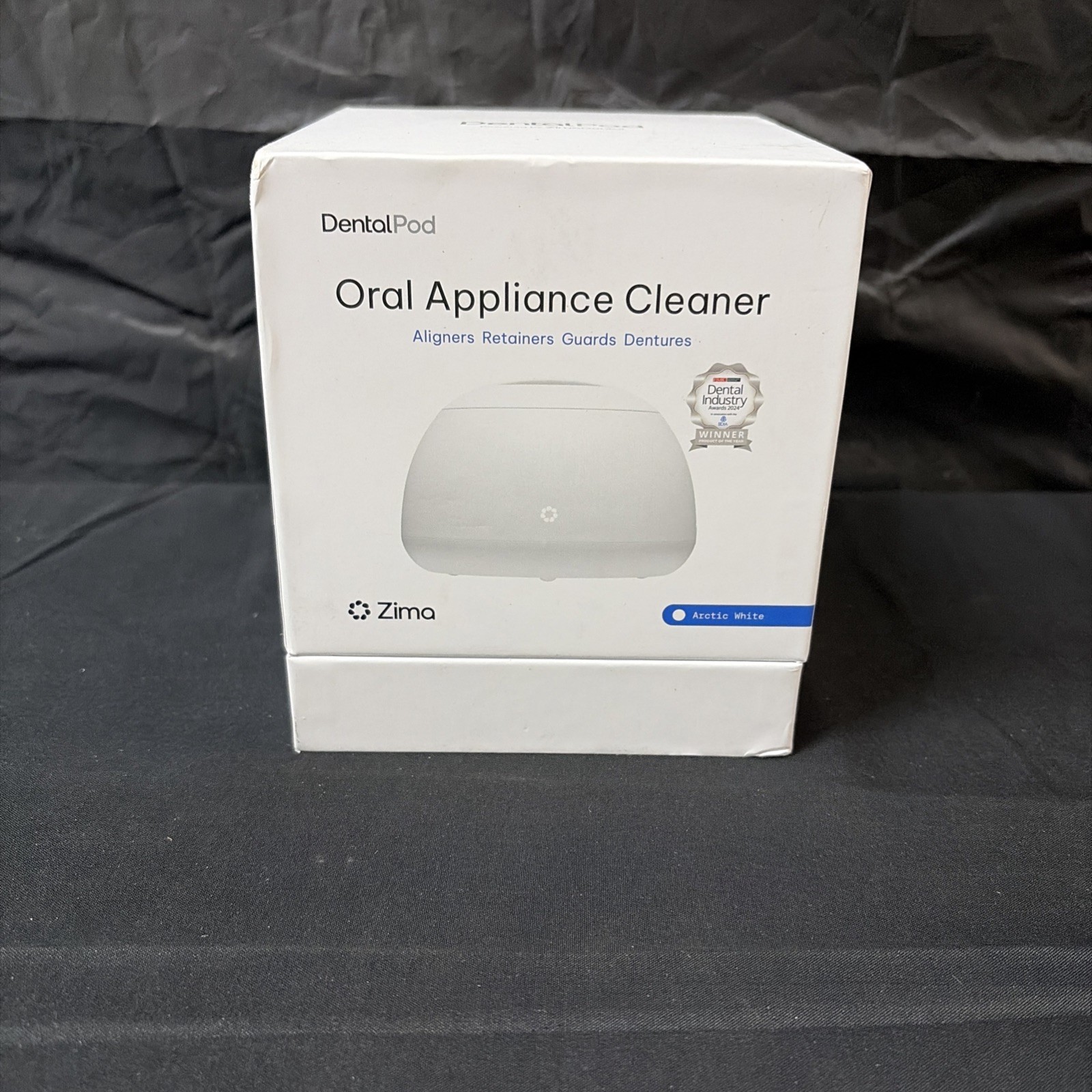 Zima Dental Pod Oral Appliance Cleaner In Arctic White – New In Sealed Box