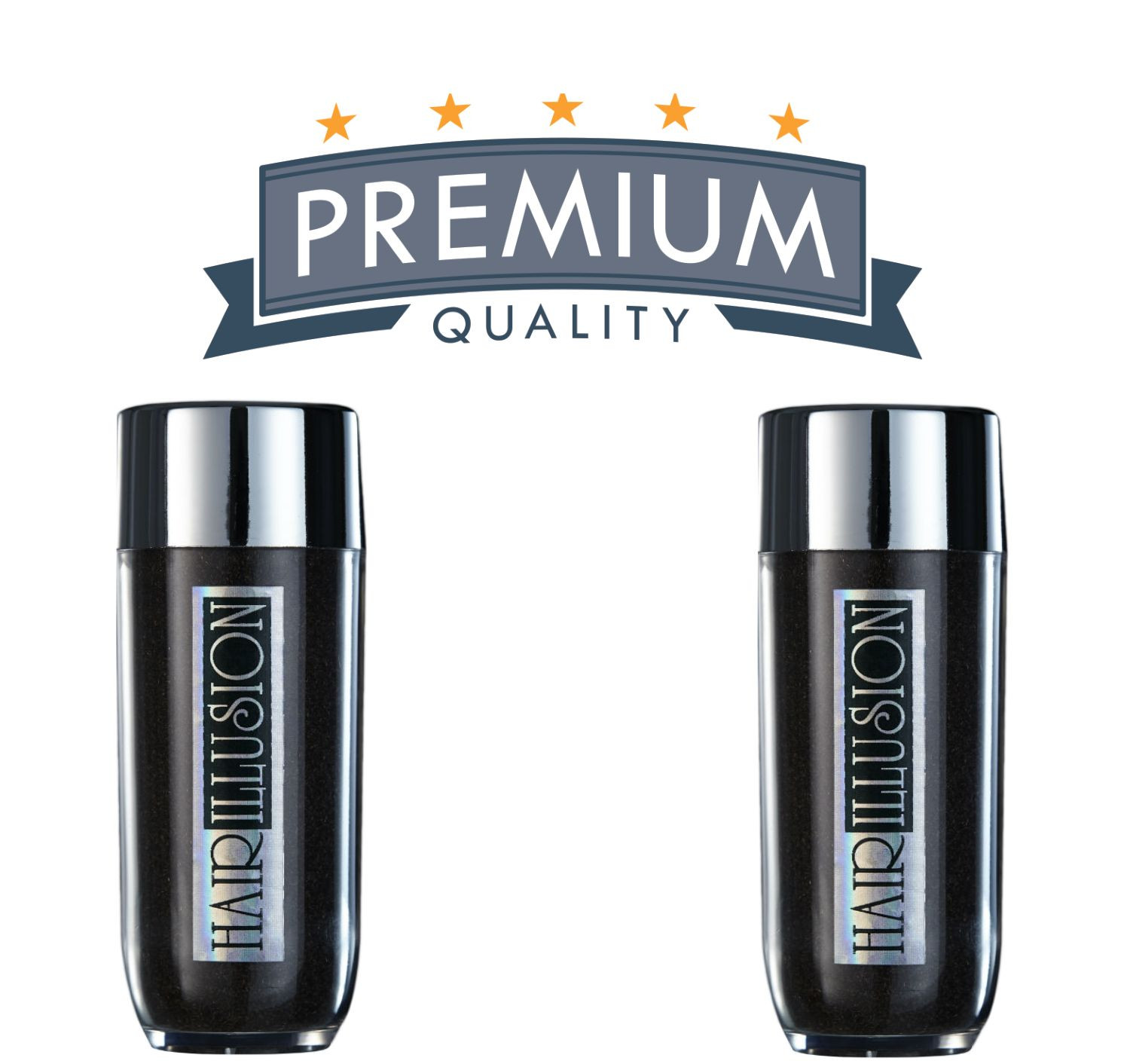 2x HAIR ILLUSION Hair Thickening Fibers – Organic Bald Spot Thinning Concealer