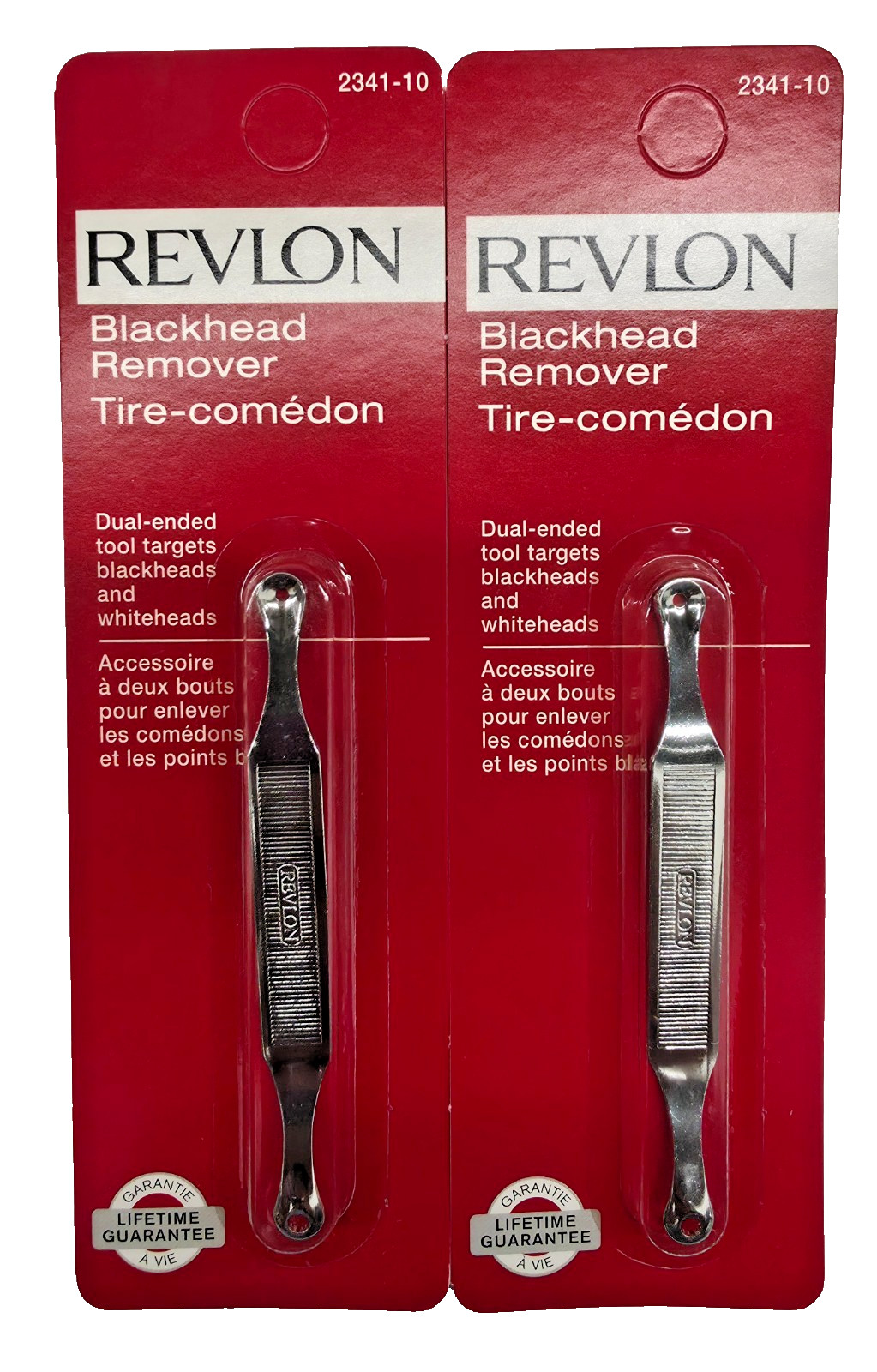 2 Pack Revlon Stainless Steel Blackhead Remover 2341-10