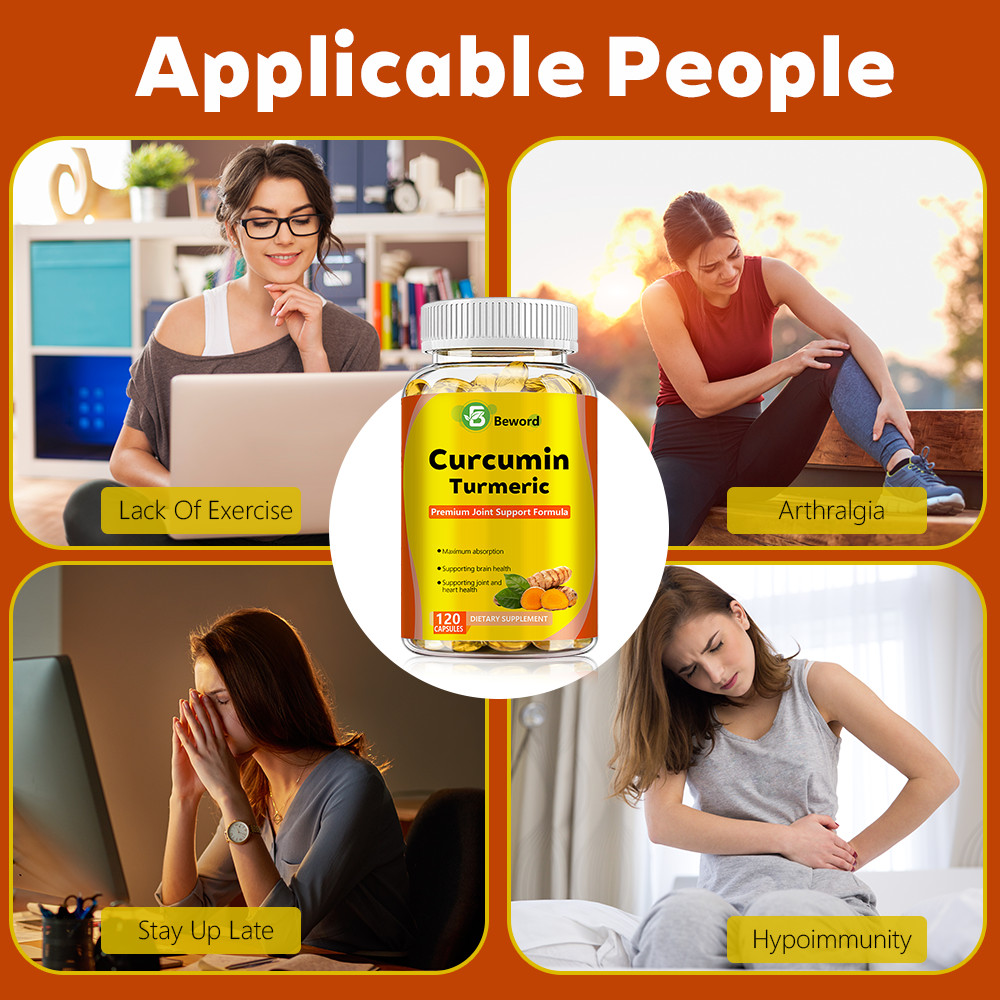 Turmeric Curcumin Highest Potency 95% 1950mg with BioPerine Black Pepper Extract
