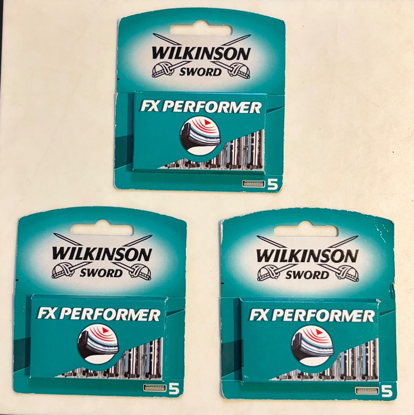 ⁠VINTAGE Wilkinson Sword FX Performer – Fits Schick Tracer, 3x 5-Pack Blades NOS