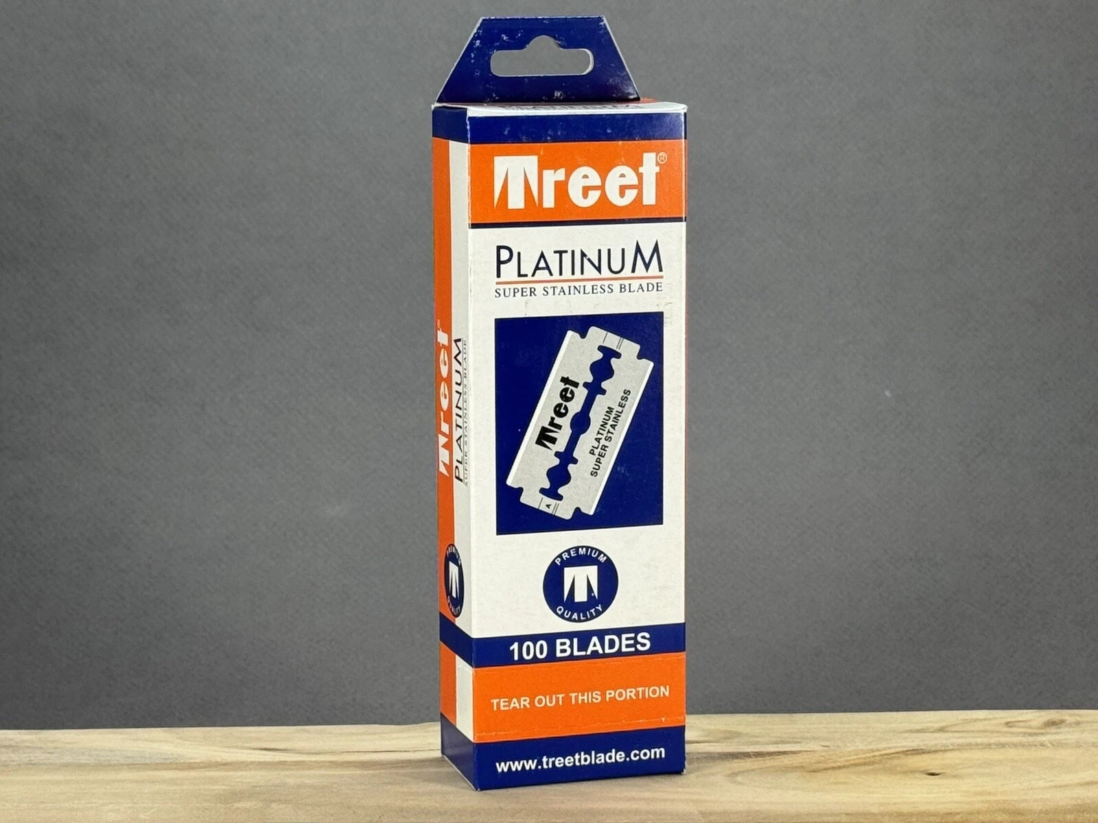 100 Treet Platinum double edge razor Shaving blades 2 Sided For Safety Razors