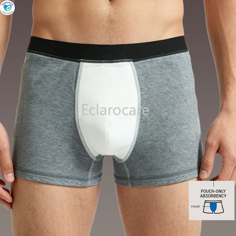 3PCS Washable Incontinence Underwear for Men Leakproof Urinary Bladder Leakage