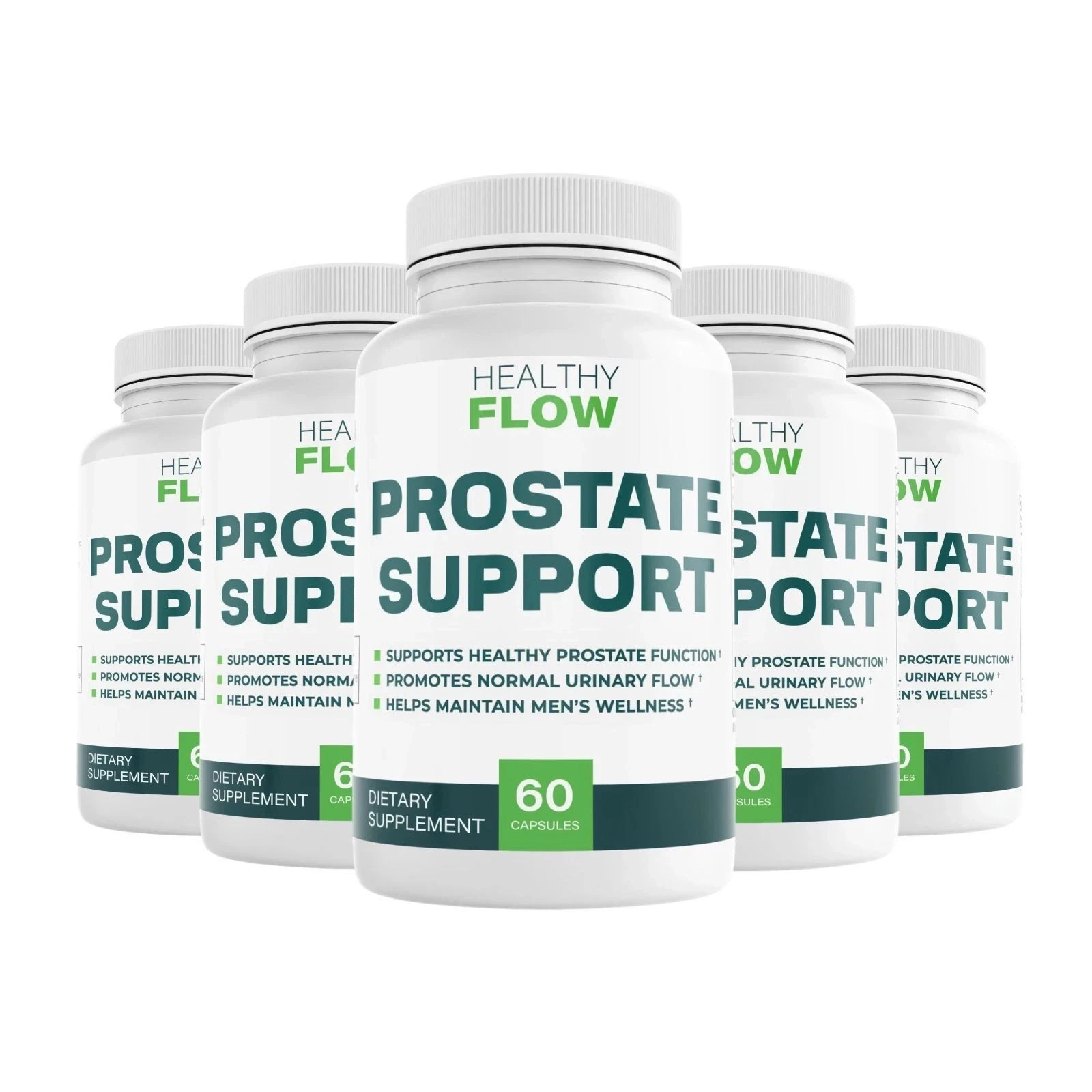 (5 Pack) Healthy Flow Prostate Support Advanced Supplement Formula 300 Capsules