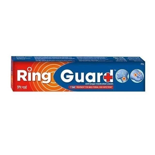 Ring Guard Antifungal Medicated Cream, 20 gm, Relieves itching and redness.