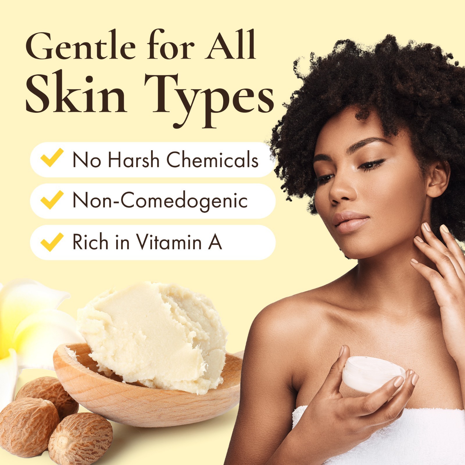 Raw Shea Butter YELLOW / IVORY UNREFINED Organic Raw Natural Africana Ghana