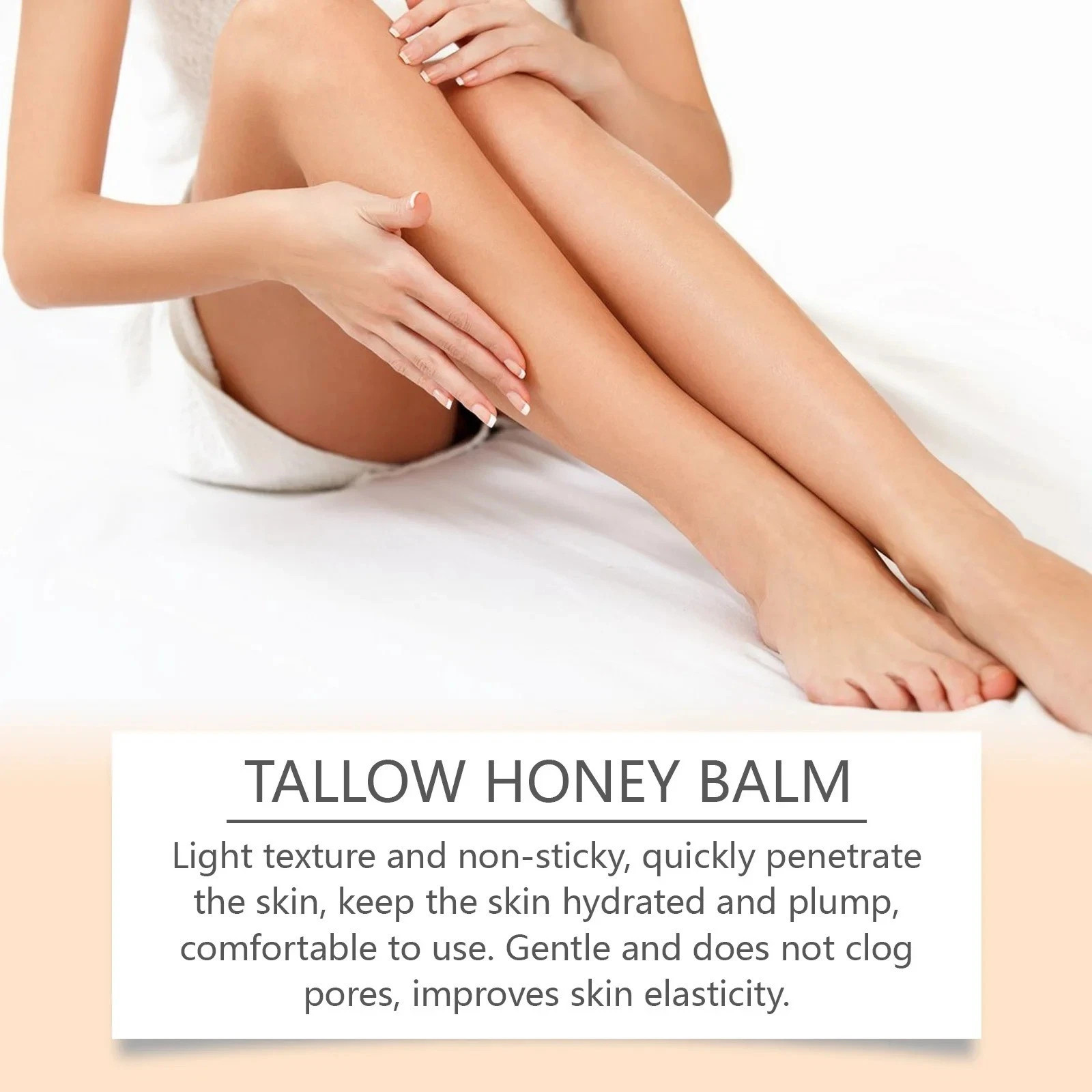 Beef Tallow Honey Face & Body Moisturizing Cream 60g Hydrating Skin Care Balm