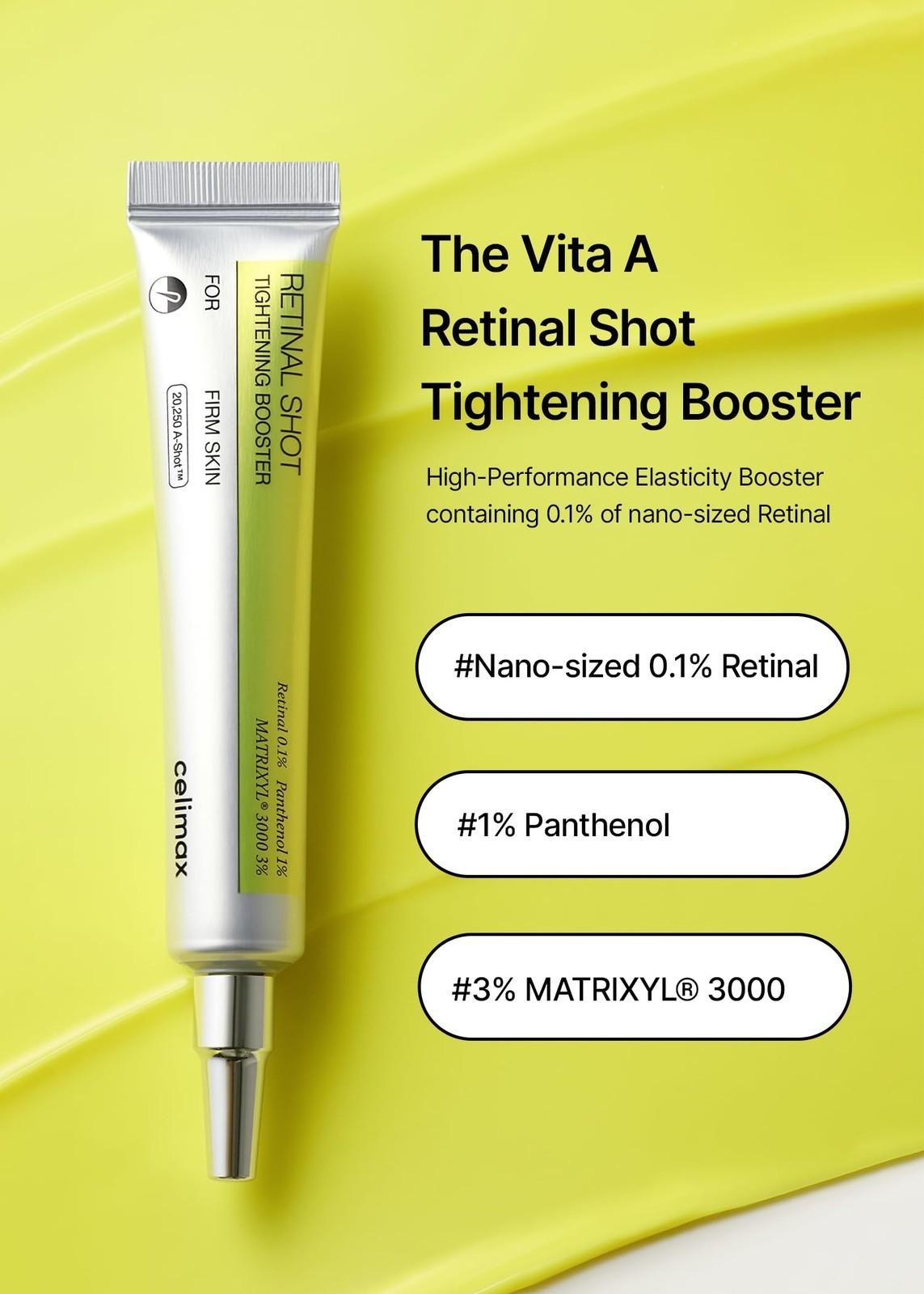 Retinal Premium Shot Tightening Booster 0.1 | Anti-Aging, Pore Minimizer, 15ml