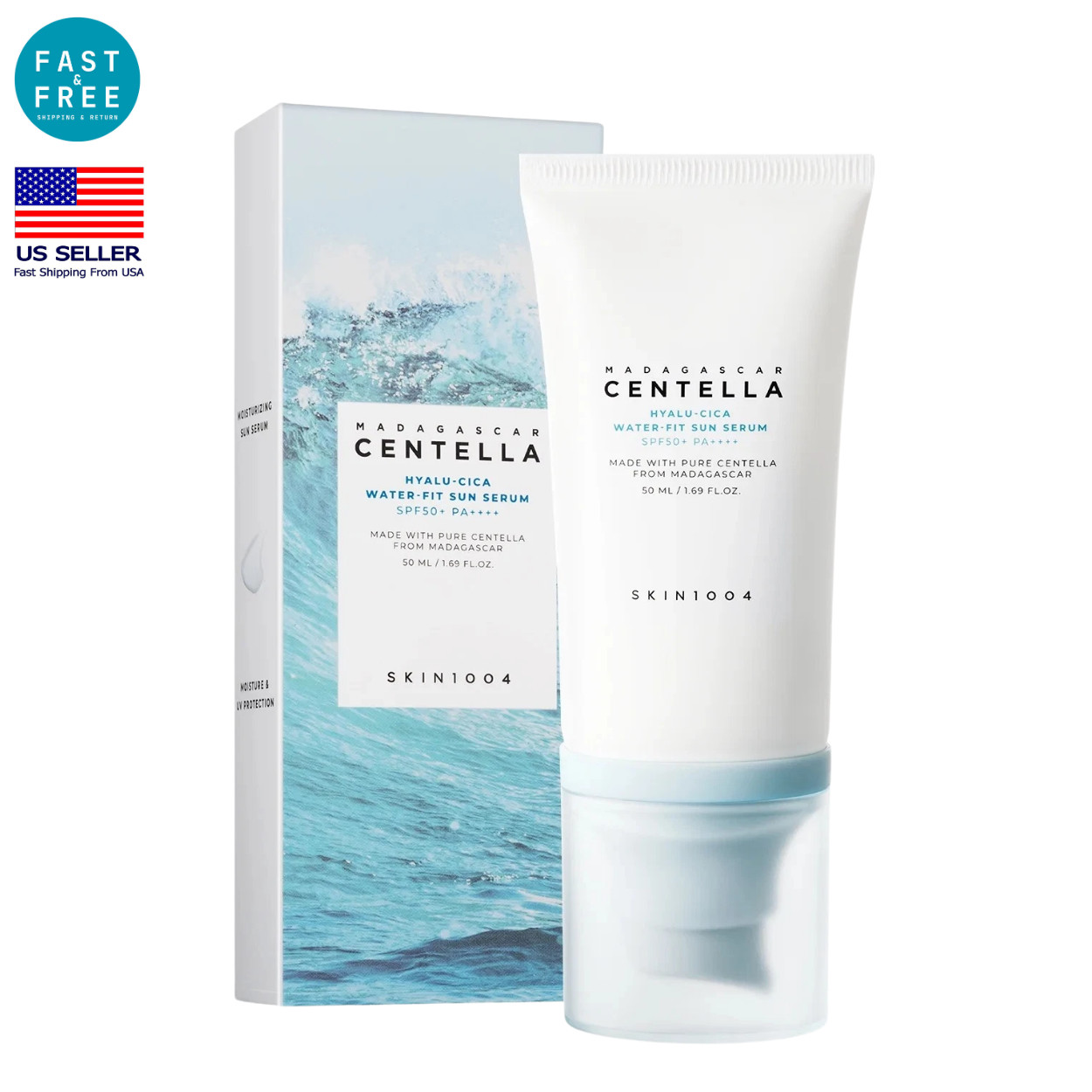 [US SELLER] SKIN1004 Centella Hyalu-Cica Water-Fit Sun Serum 50ml SPF50+ PA++++