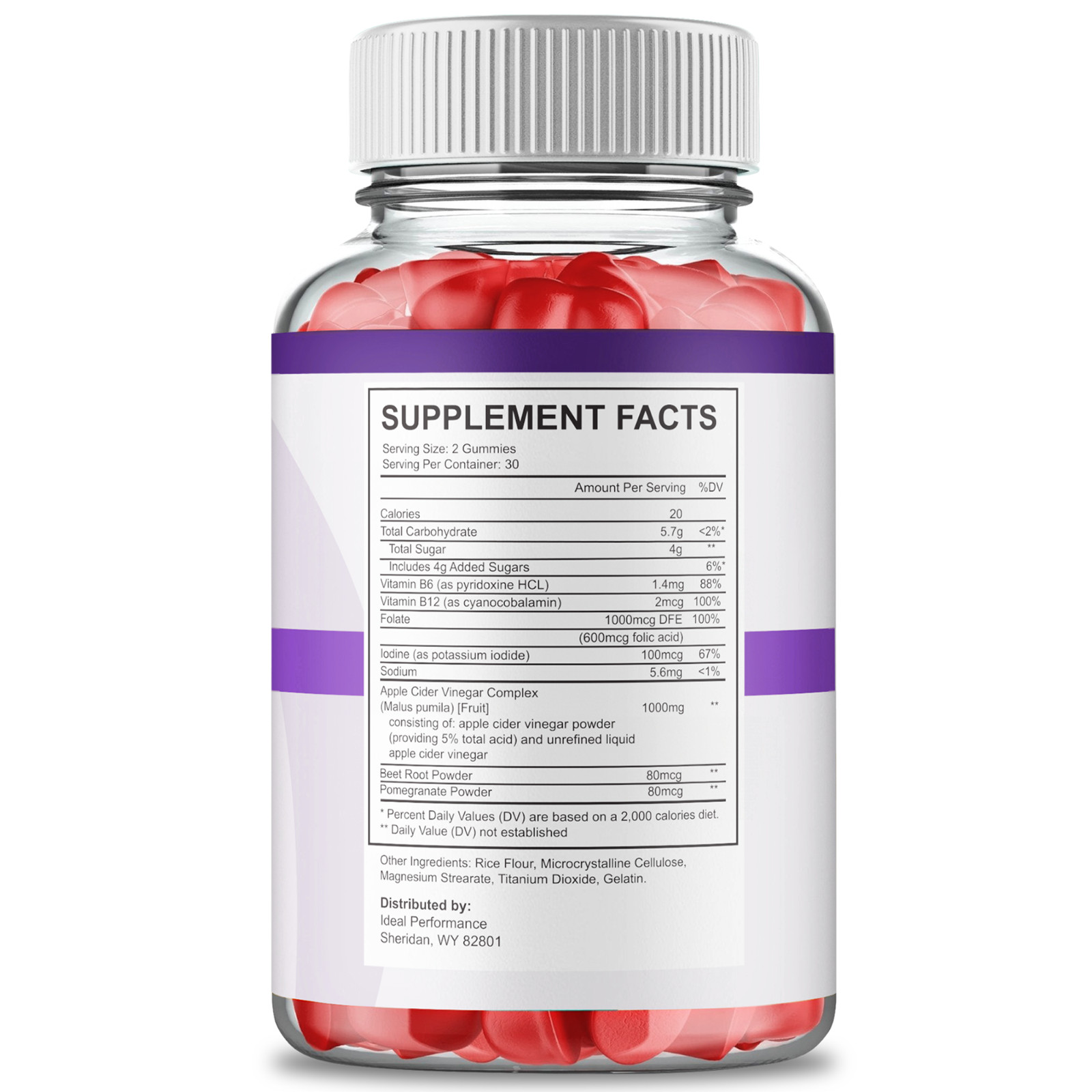 Derma Pure Gummies, Official DermaPure Vitamin Supplement Gummy (1 Pack)
