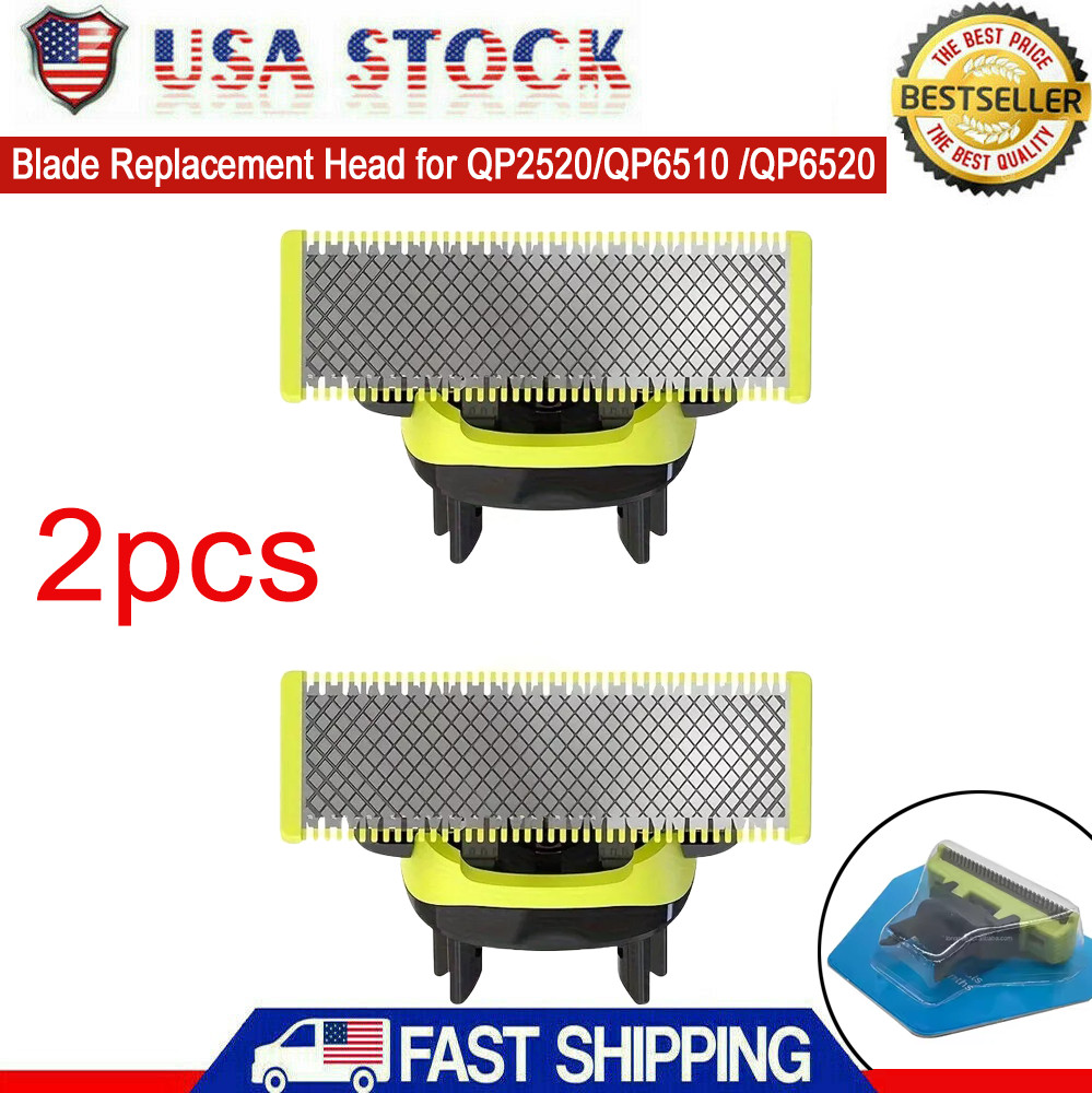 2X Philips OneBlade Razor Shaver QP2520/QP2630 Replacement Blade Head One Blade