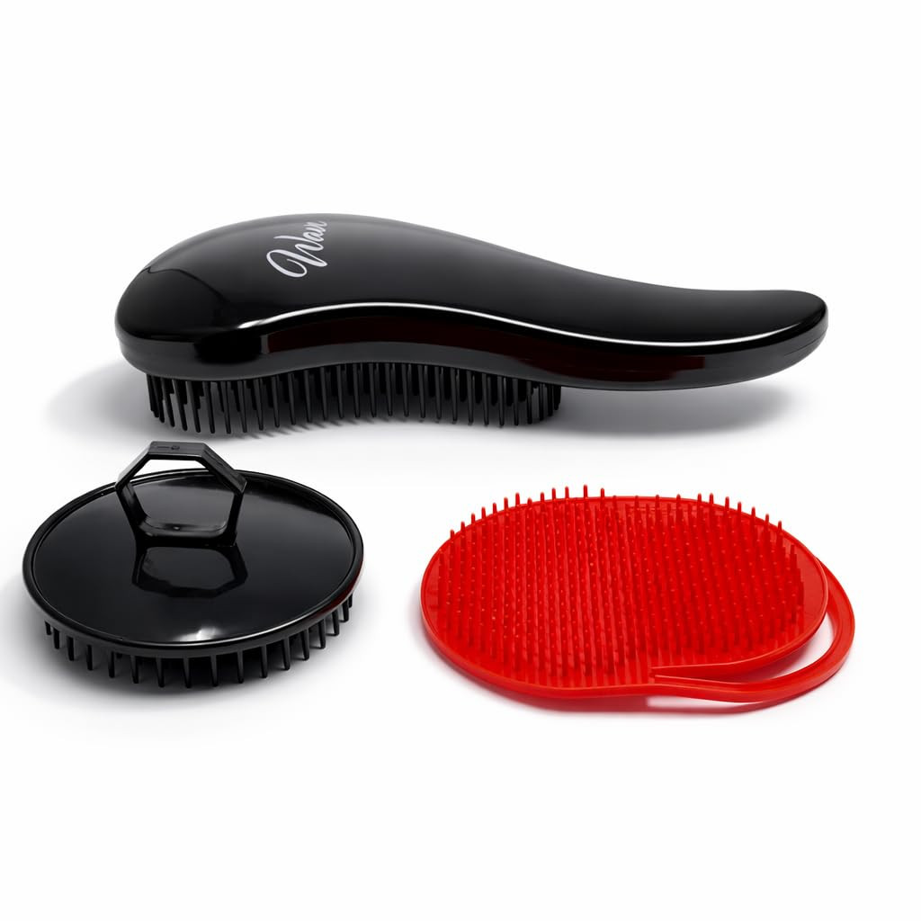 Wave Detangling Brush Set for Curly Hair, Thick, Straight & Natural Hair – Gentl