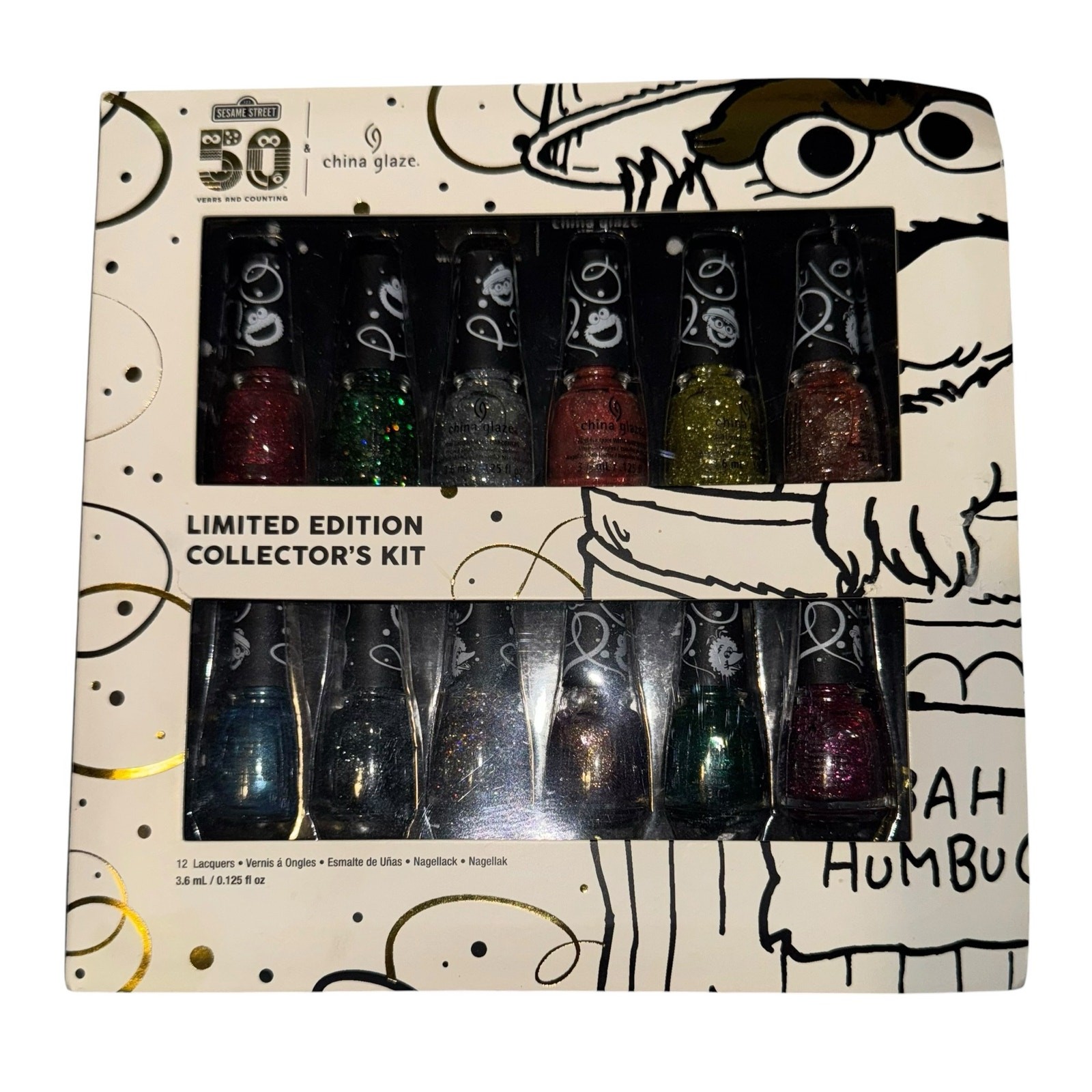 New China Glaze x Sesame Street 12 Nail Polish Mini Set Limited Edition
