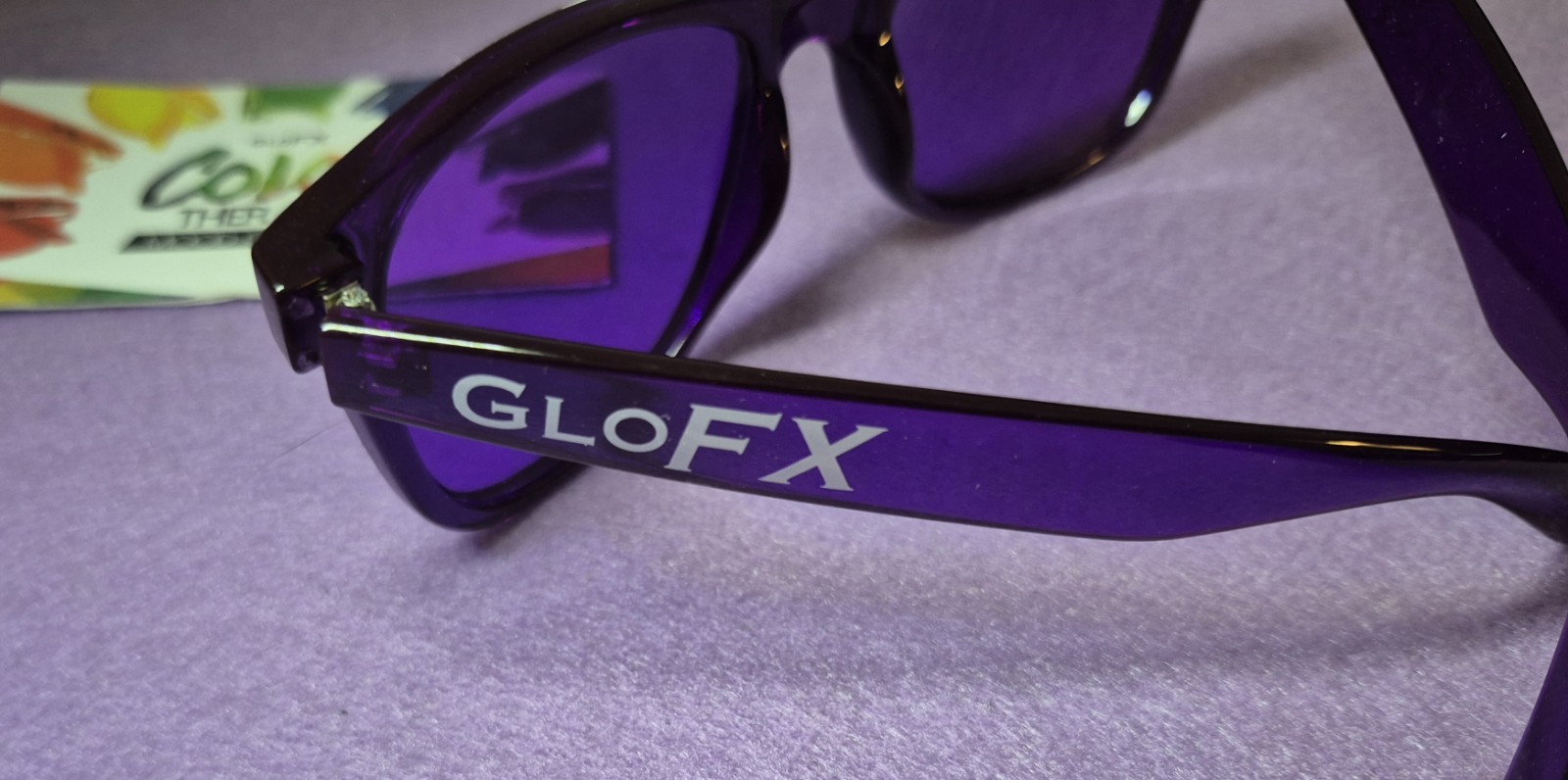 Color Therapy, Unisex Adult Color Enhancing Glasses In Purple