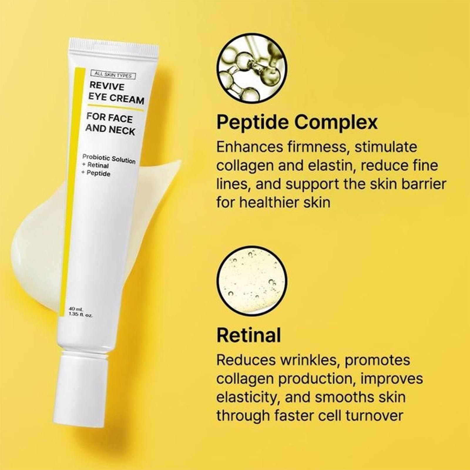 Retinal & Peptides Infused Daily Hydrating Cream for Eye, Face and Neck 40ml