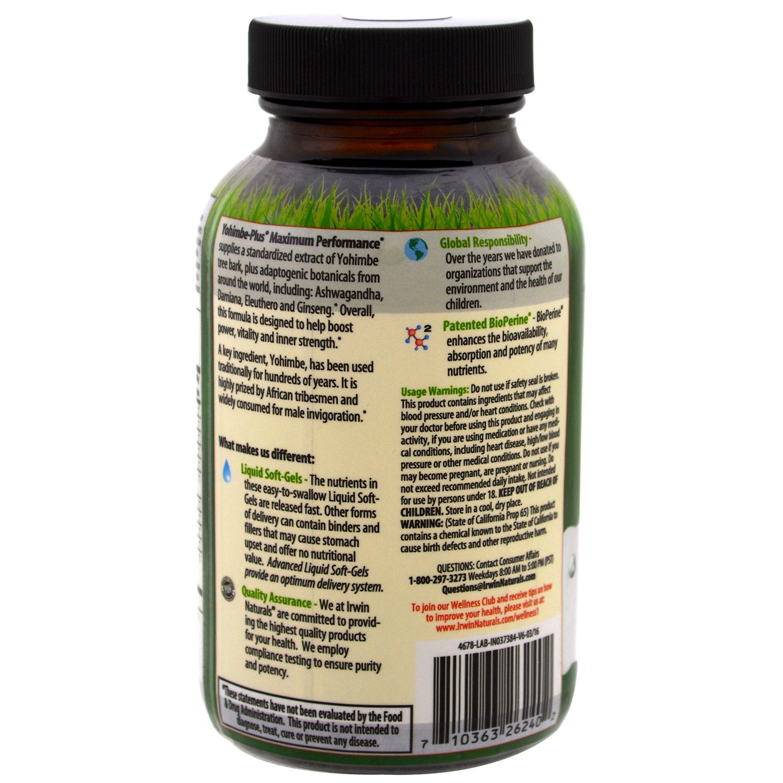 Yohimbe-Plus, Maximum Enhancement, 100 Liquid Soft-Gels