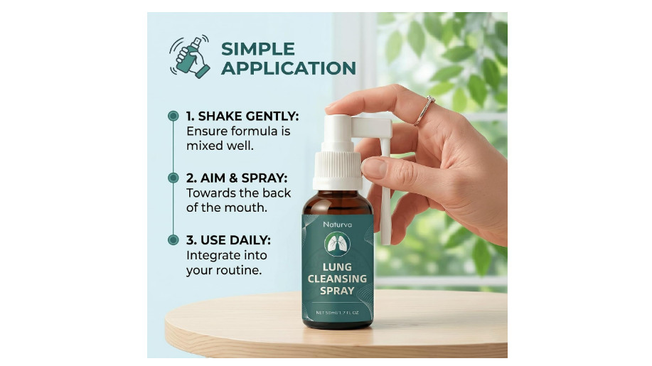 Naturva Lung Cleansing Spray,Calendula Leaf Extract Spray Herbal Lung Cleanse Sp