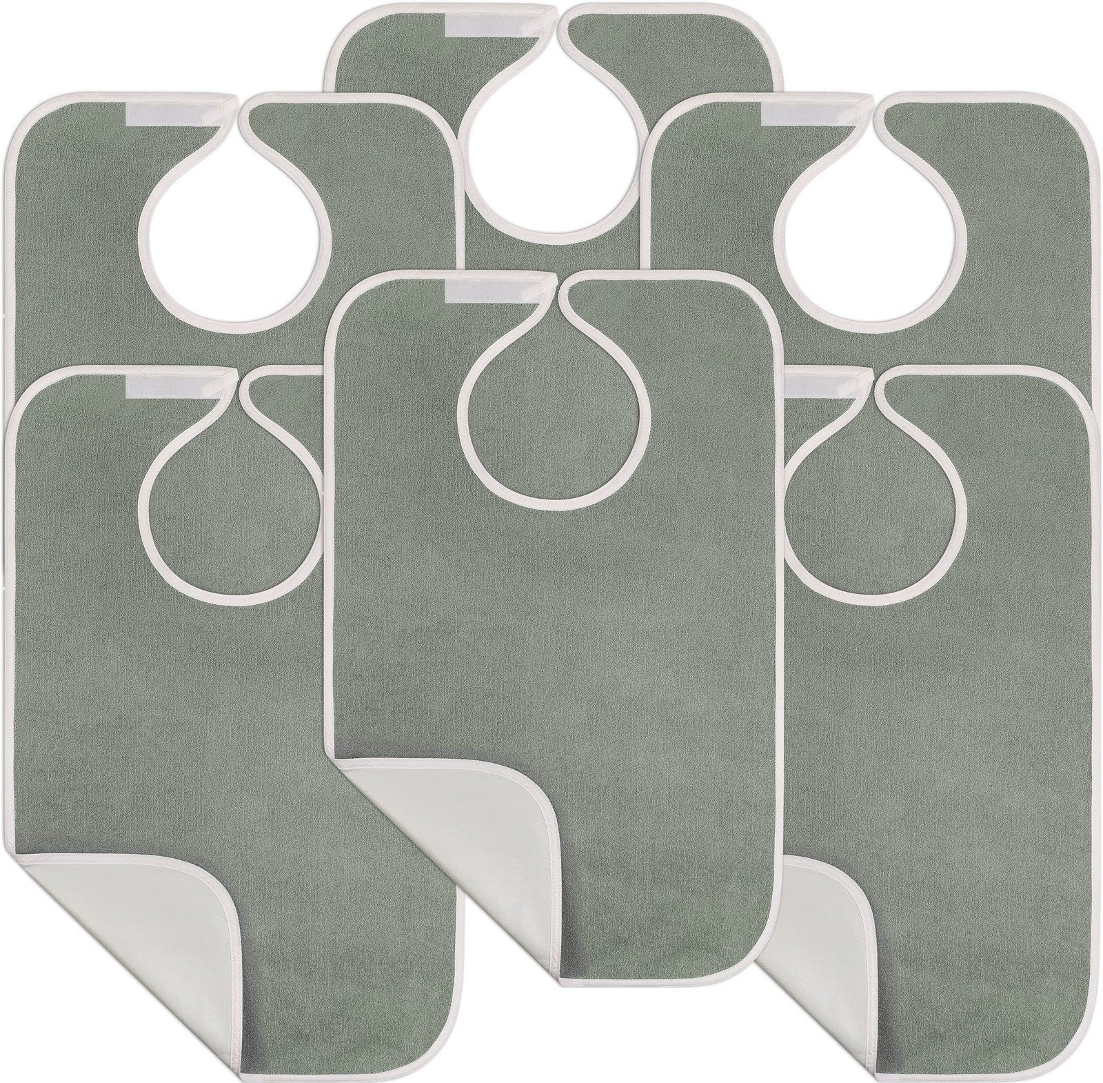 Utopia Towels 6 Pack Premium Unisex Adult Bibs for Elderly Women Men,…