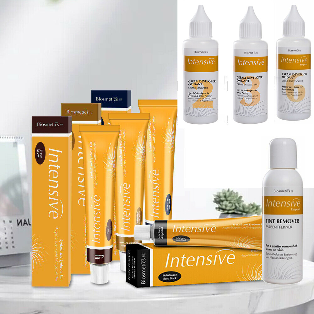 Biosmetics Intensive Eyelash & Eyebrow Tint Dye Tube Made in Germany Fast SHIP