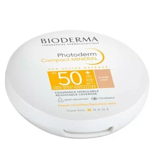 Bioderma Photoderm Compact Mineral Light Color SPF50+ 10gr Exp 04/2026