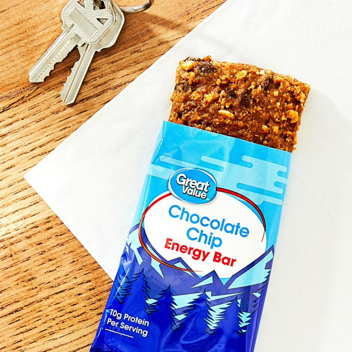 Great Value Energy Bar, Chocolate Chip, 2.4 oz, 5 Count