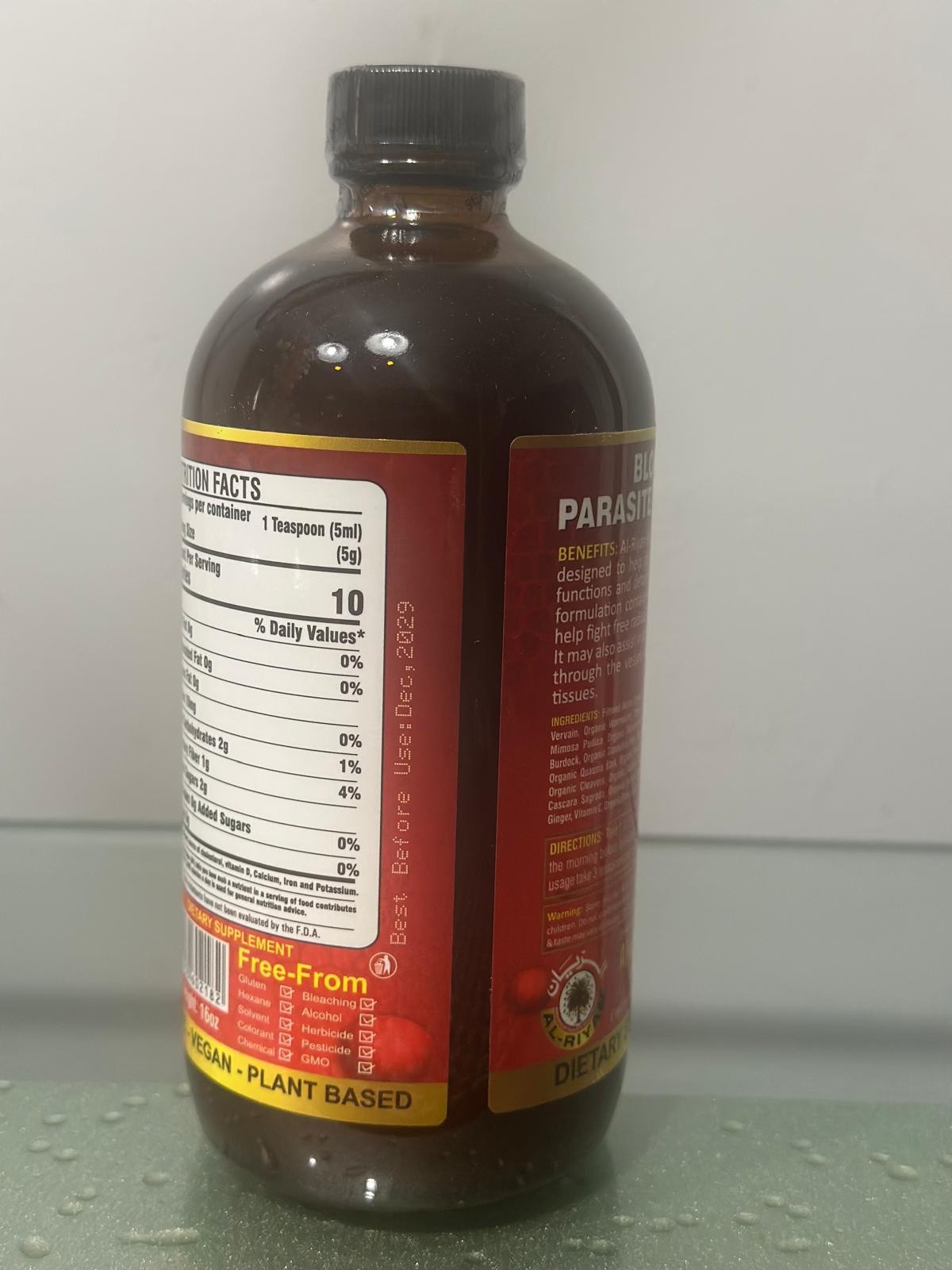 Organic Blood and Parasite Cleanser Blood Detox Bitter BY Al-RIYAN