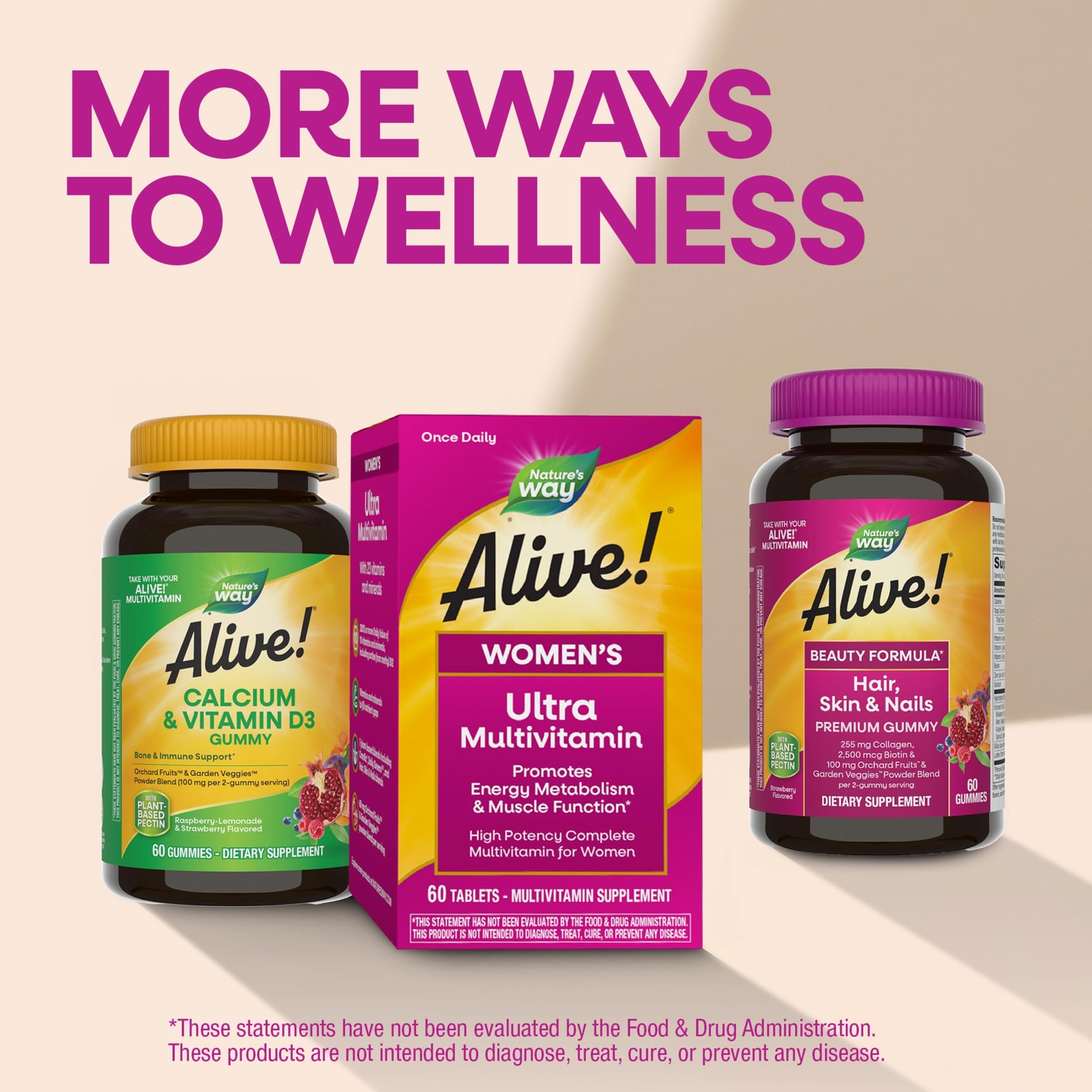 Nature’s Way Alive! Ultra Multivitamin for Women, 60 Count (Pack of 1)