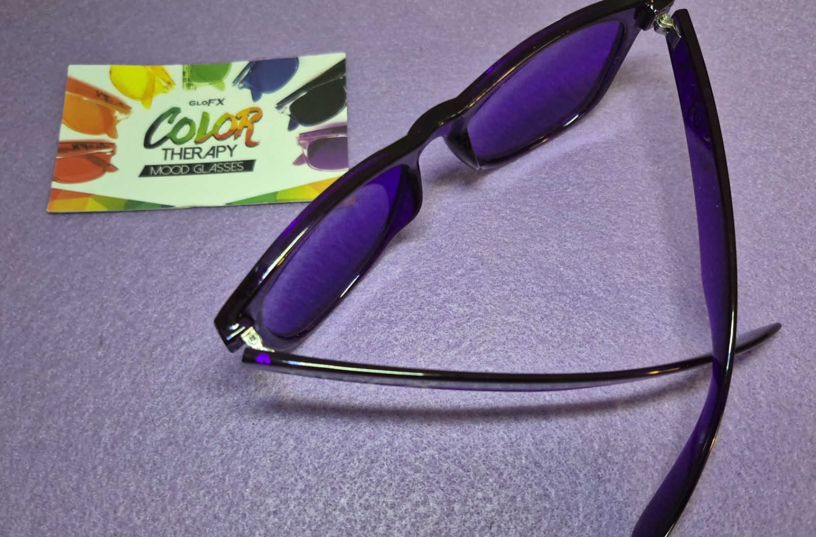 Color Therapy, Unisex Adult Color Enhancing Glasses In Purple