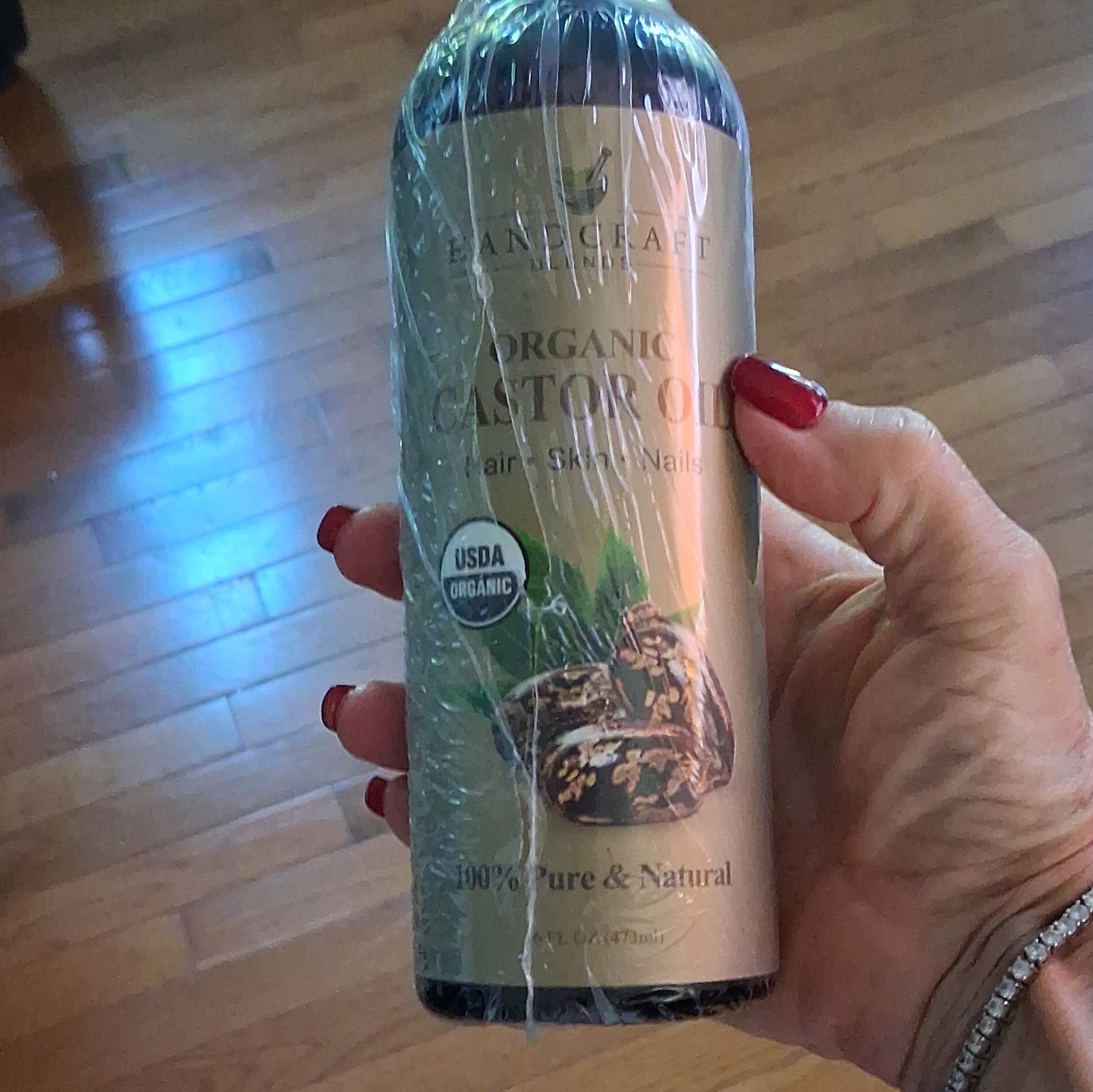 16oz wrapped/Sealed Handcraft Blends USDA Organic Castor Oil Exp 04/2028