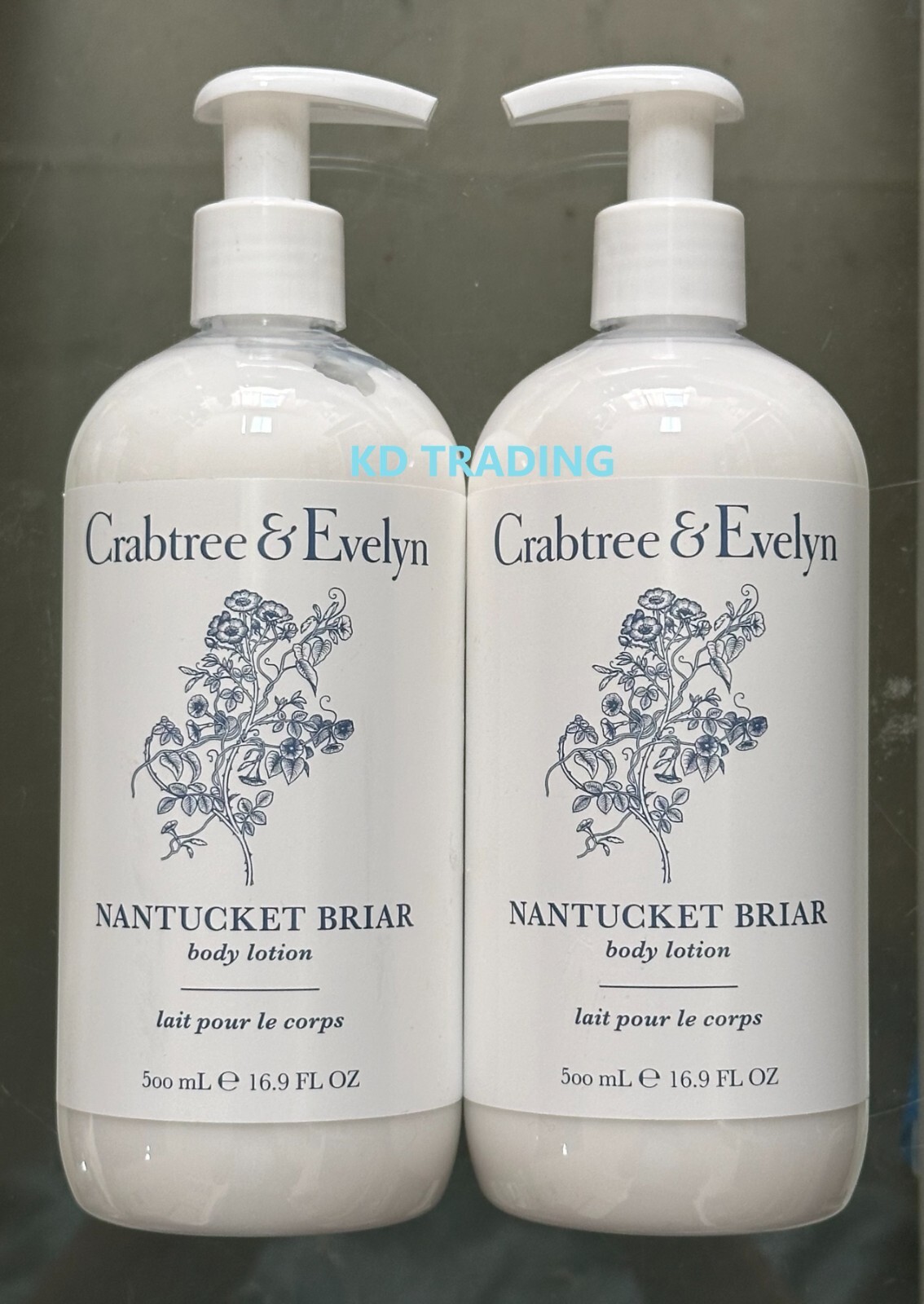 (2-Pk) Crabtree & Evelyn ~ NANTUCKET BRIAR BODY LOTION 500ml Made in Canada