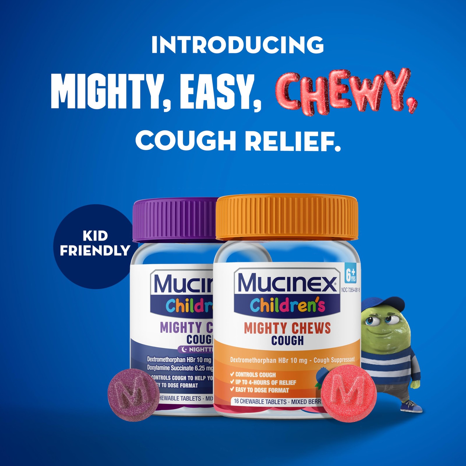 Mucinex Childrens Mighty Chews Kids Cough Medicine Daytime And Nighttime Value