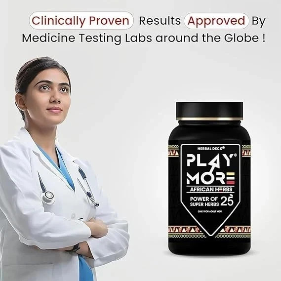 Play More Powder for Men African Herbal Vitality and Reproductive Health