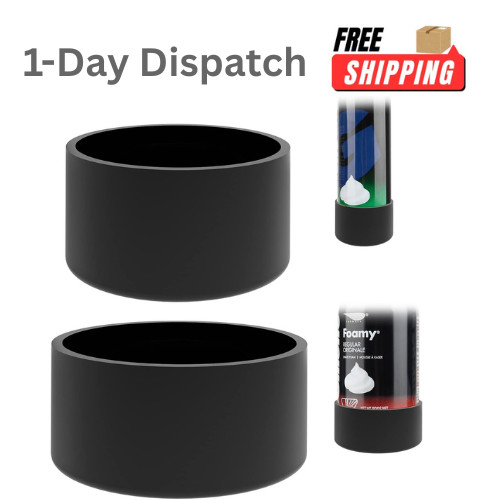 Linkidea 2 Pack Shave Gel Can Rust Holder Silicone No Rust M+L Size