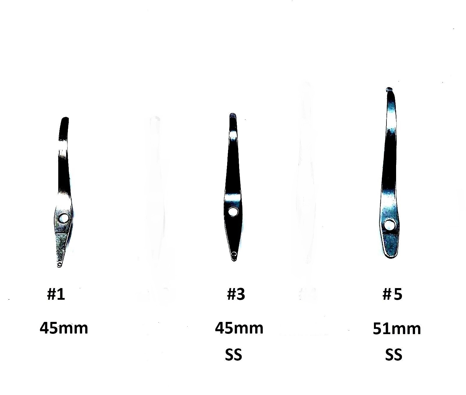 Single springs for cuticle nippers and nail clippers, Germany. 5 pcs
