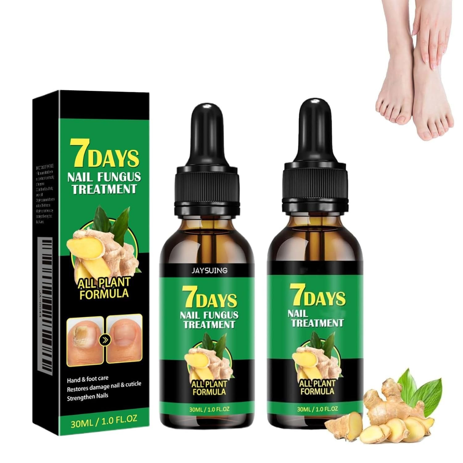 7-Day Toenail Fungus Treatment (2 Pack) Extra Repair for Discolored Nails 30MLx2