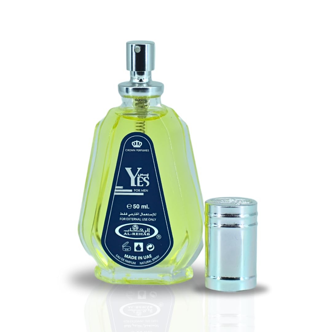 Al Rehab Yes for Men Eau de Parfum Spray, 1.65 Fl Oz (50 ml)