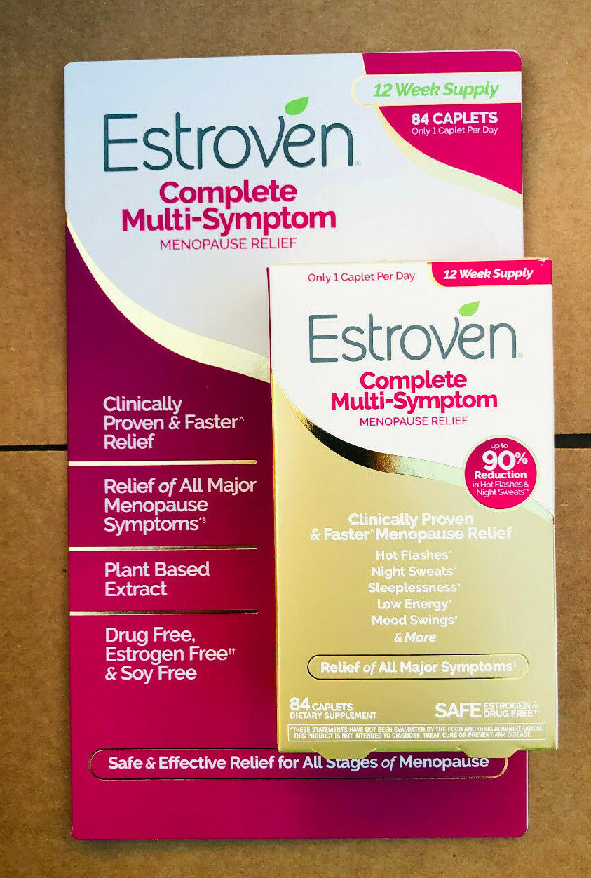 Estroven Complete Menopause Relief 84 Caplets Multi-Symptom