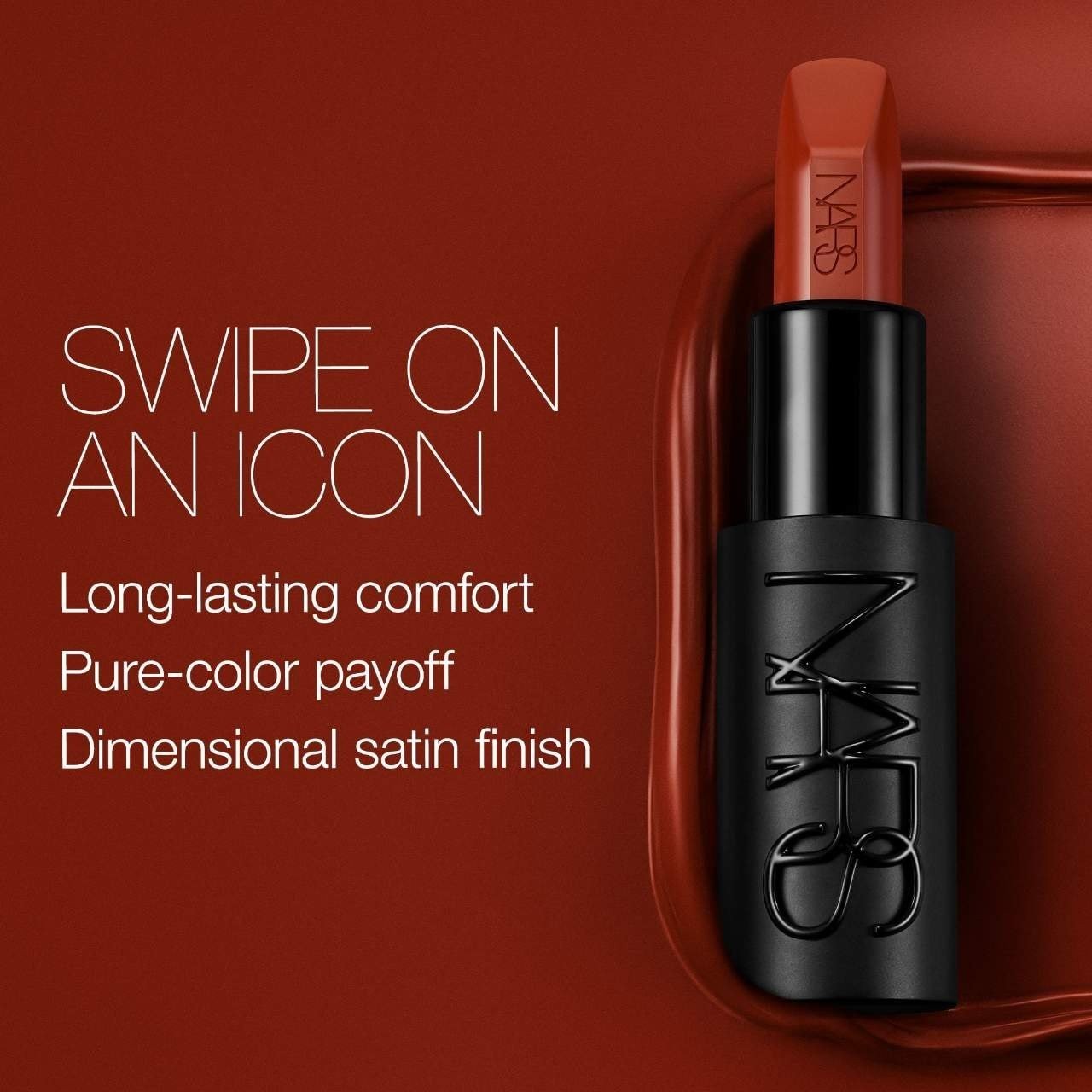 NIB 100% Authentic NARS Explicit Refillable Satin Lipstick, 19 SHADES, 0.13 oz