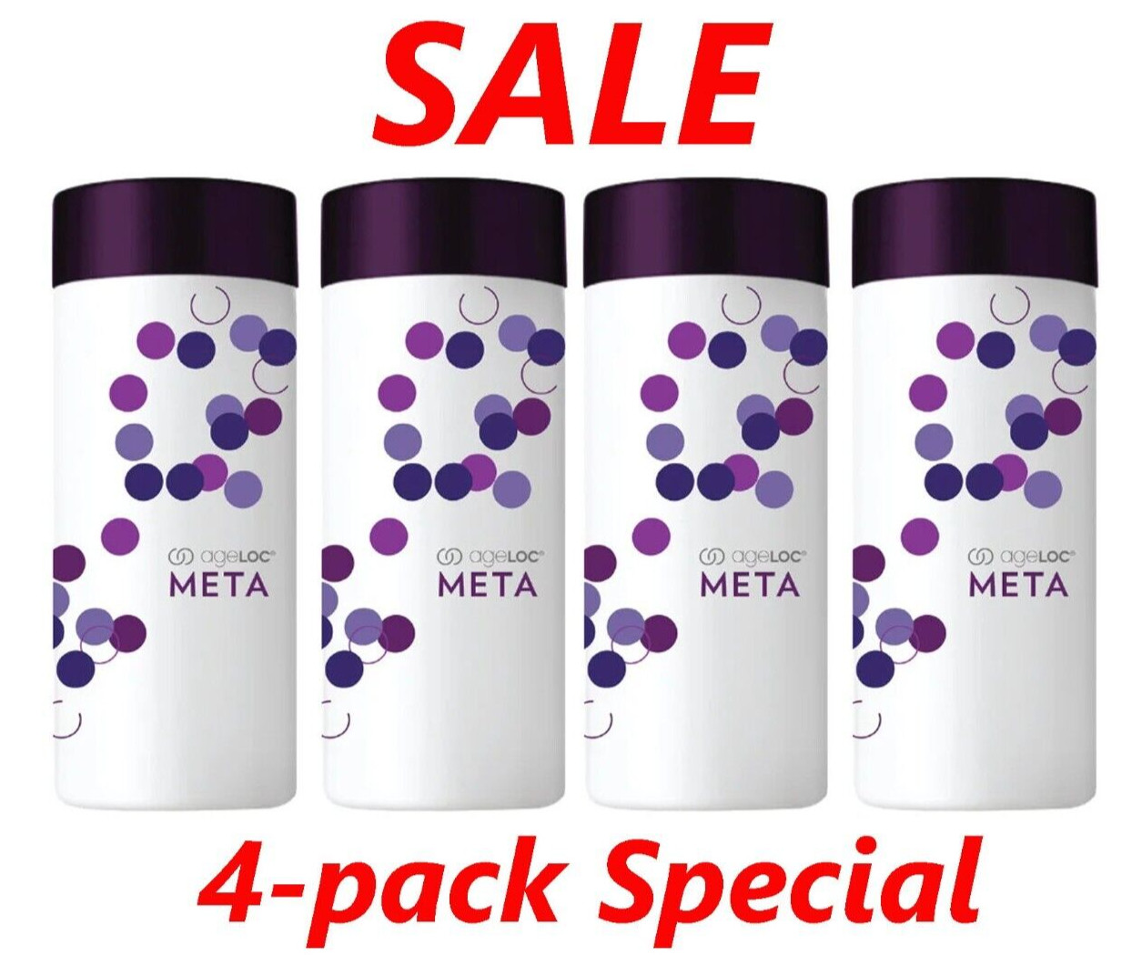 4-pack NU SKIN ageLOC META Healthy Metabolism 120 Caps NEW PRODUCT 12/2025