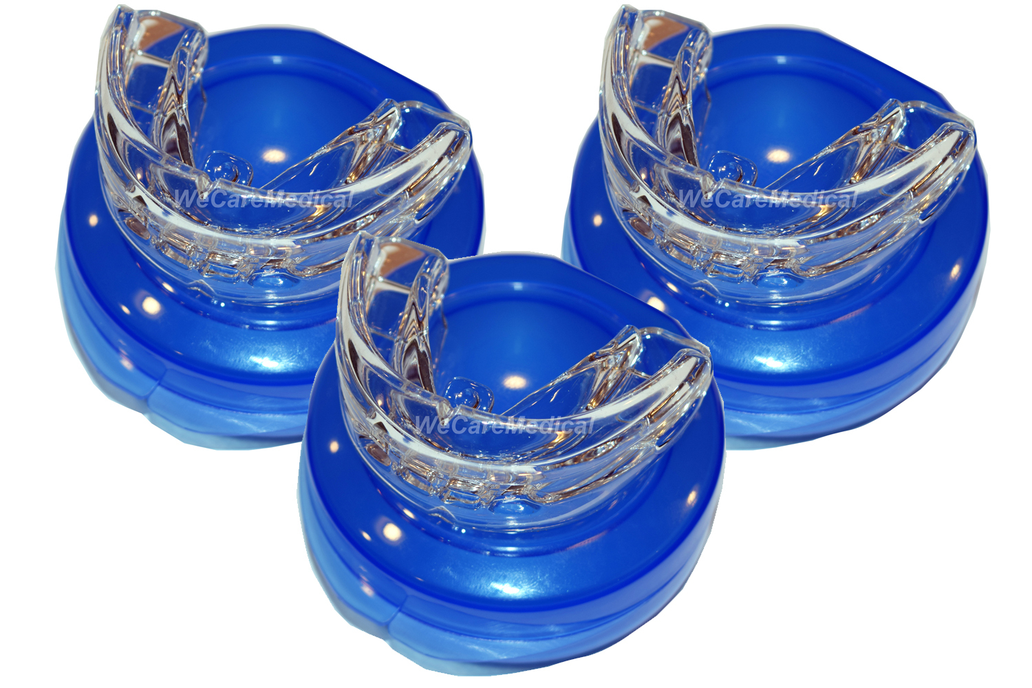 3x NEW STOP SNORING MOUTHPIECE GUARD ANTI SNORE BRUXISM APNEA TEETH GRINDING