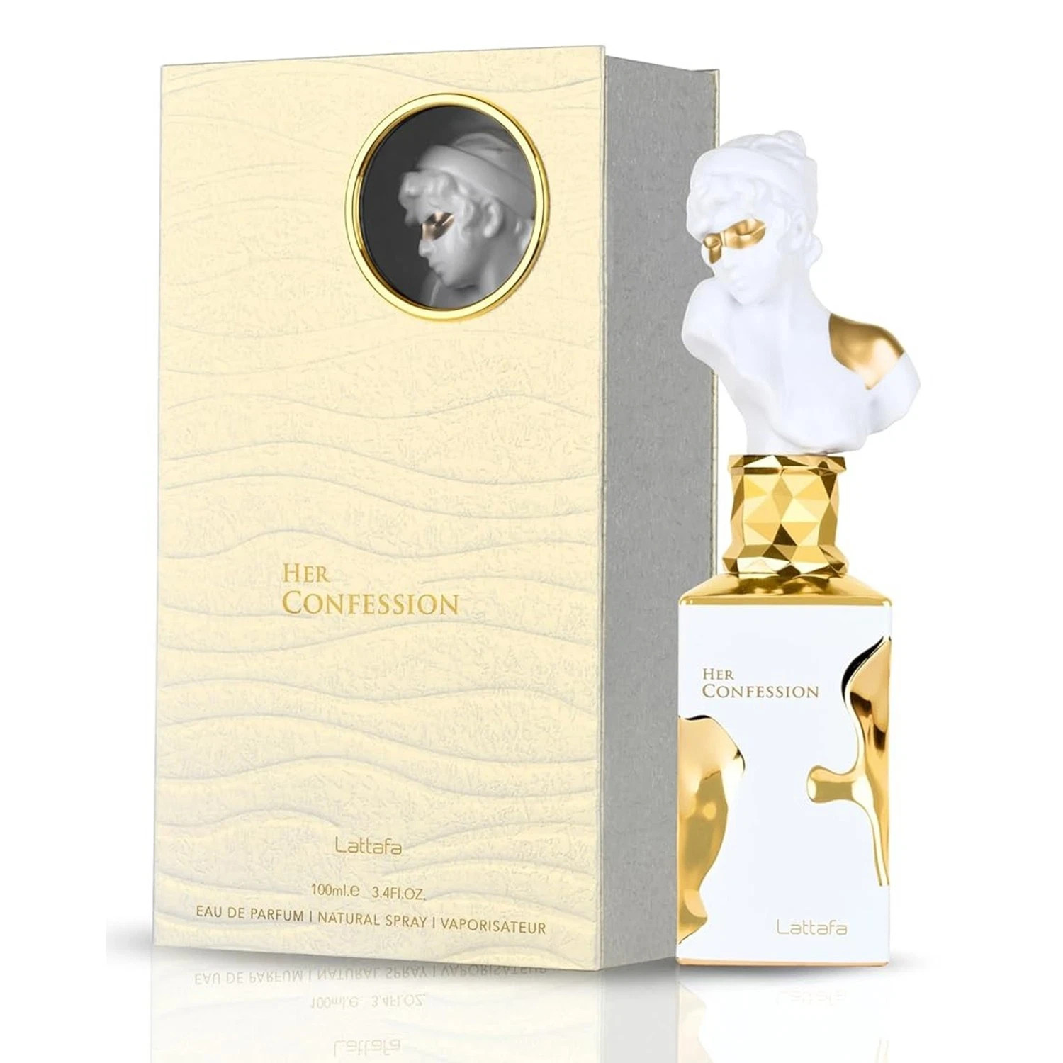 Lattafa Her Confession – 3.4oz – Vanilla, Floral, Amber, Musk – Eau de Parfum
